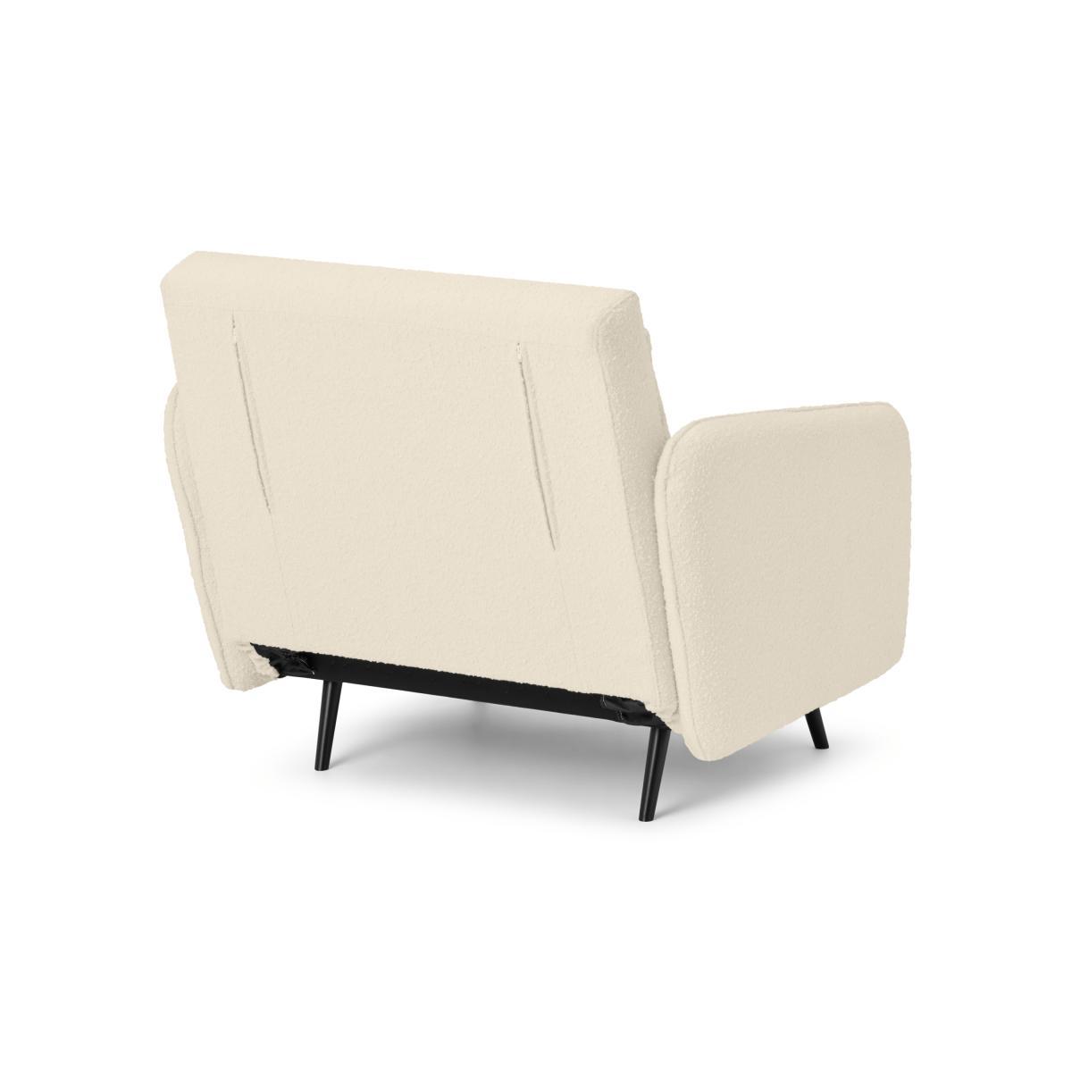 Hettie Single Click Clack Sofa Bed, Whitewash Boucle – image 8