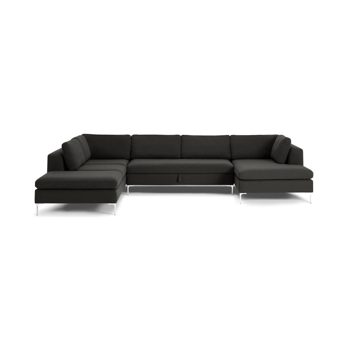 Monterosso Left Hand Facing Horseshoe Corner Sofa Bed, Oyster Grey – image 2