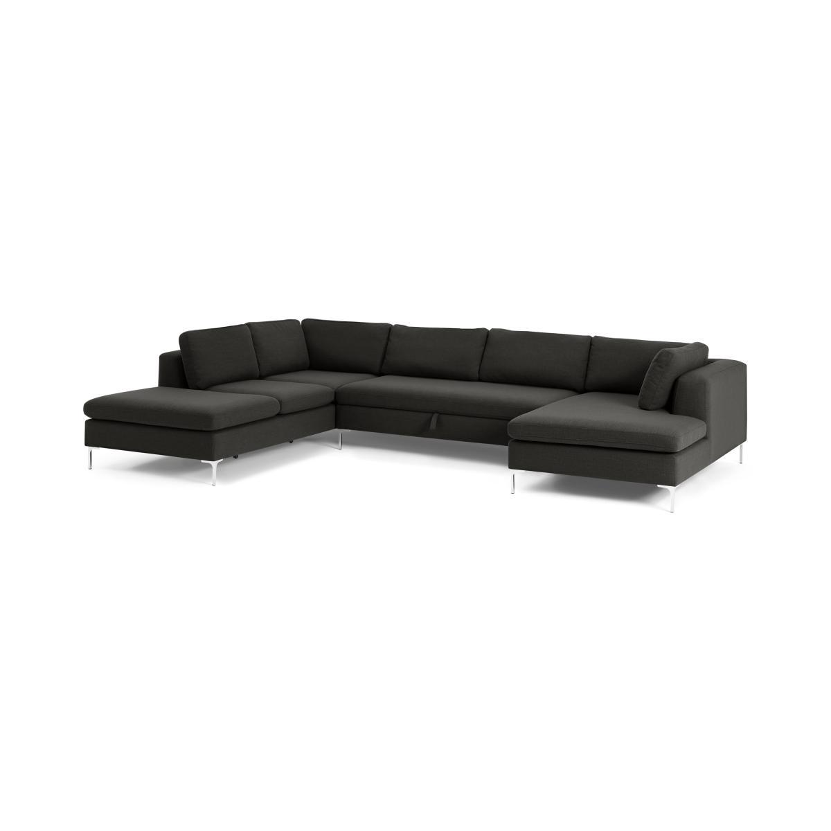Monterosso Left Hand Facing Horseshoe Corner Sofa Bed, Oyster Grey – image 3