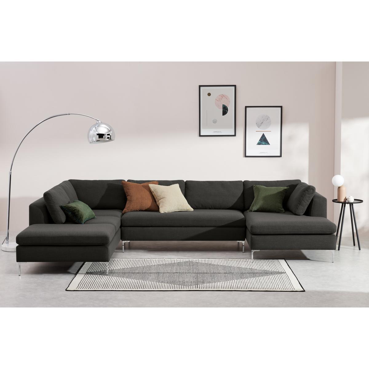 Monterosso Left Hand Facing Horseshoe Corner Sofa Bed, Oyster Grey – image 4