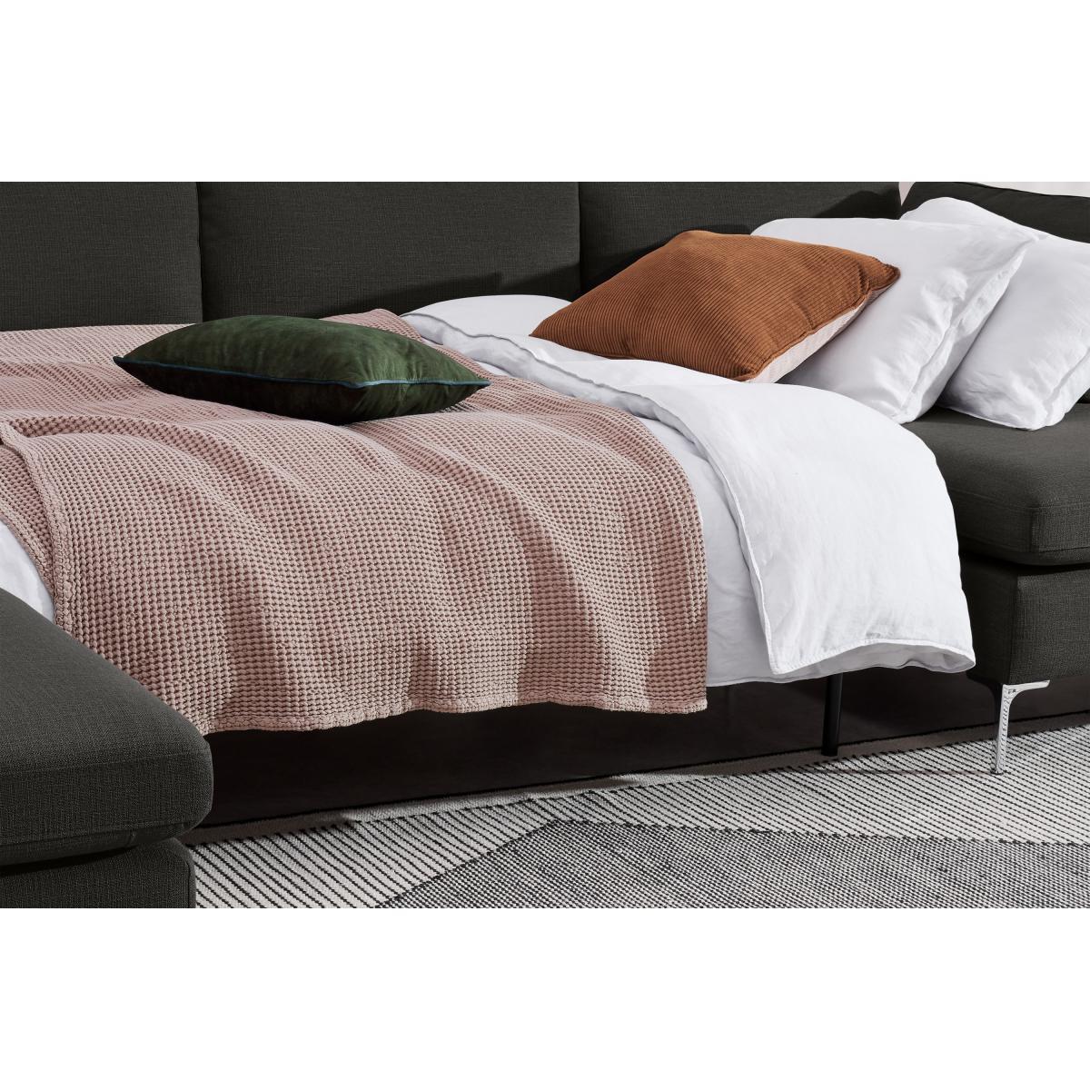 Monterosso Left Hand Facing Horseshoe Corner Sofa Bed, Oyster Grey – image 8