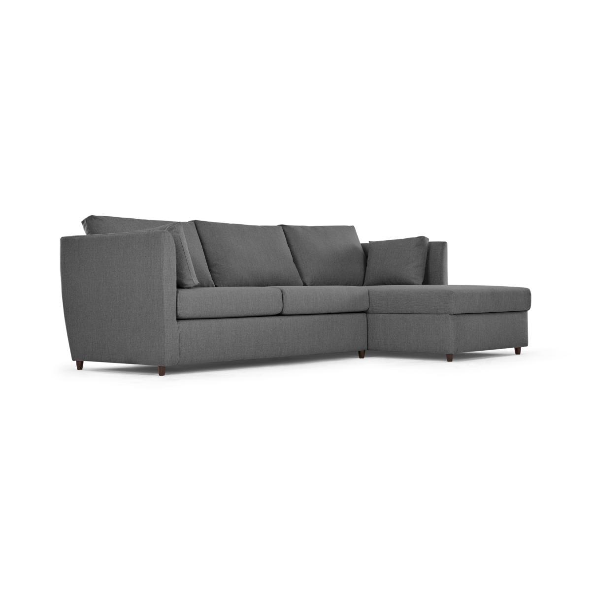 Milner Right Hand Facing Corner Storage Sofa Bed with Foam Mattress, Night Grey – image 3