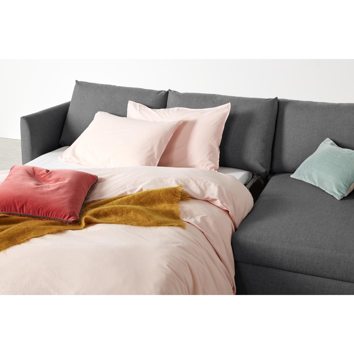 Milner Right Hand Facing Corner Storage Sofa Bed with Foam Mattress, Night Grey – image 9