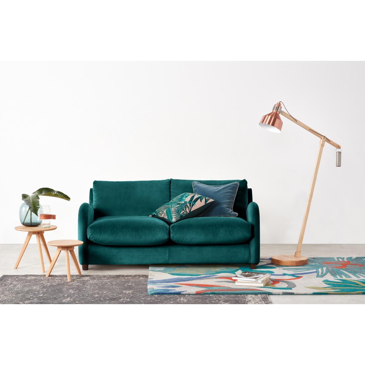 Sofia 2 Seater Sofabed, Plush Mallard Velvet – image 4
