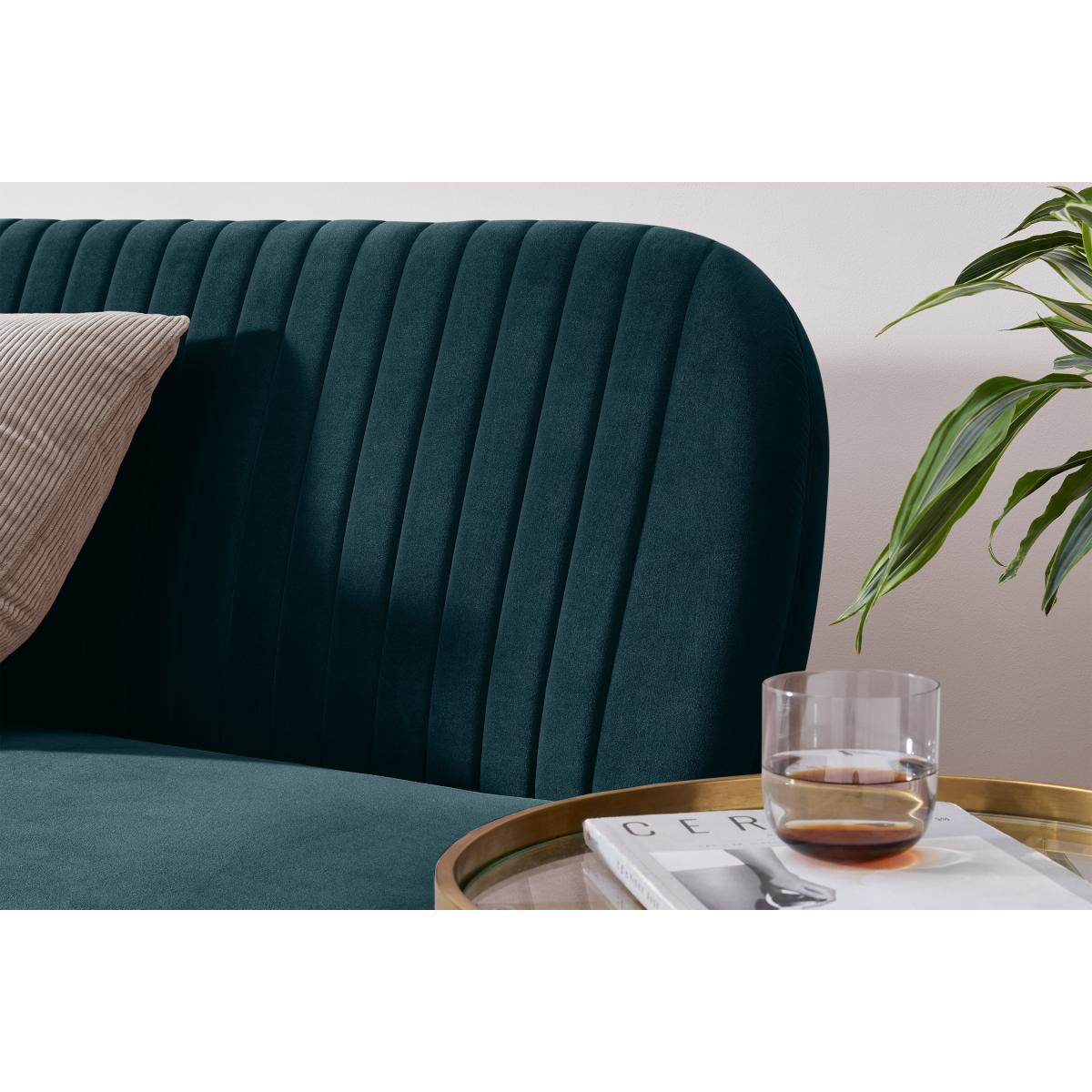 Sylvie Click Clack Sofa Bed, Ocean Blue Velvet – image 7