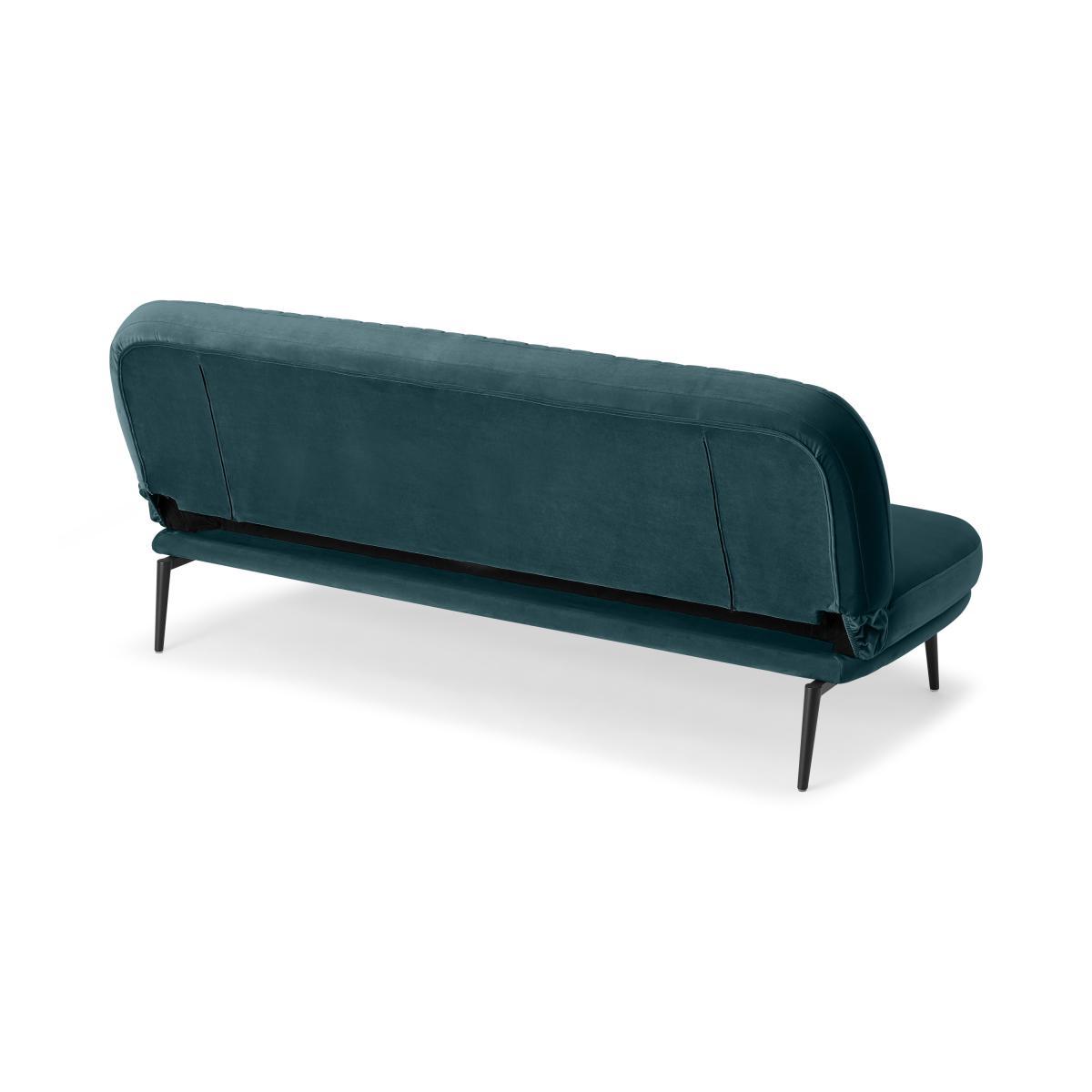 Sylvie Click Clack Sofa Bed, Ocean Blue Velvet – image 8