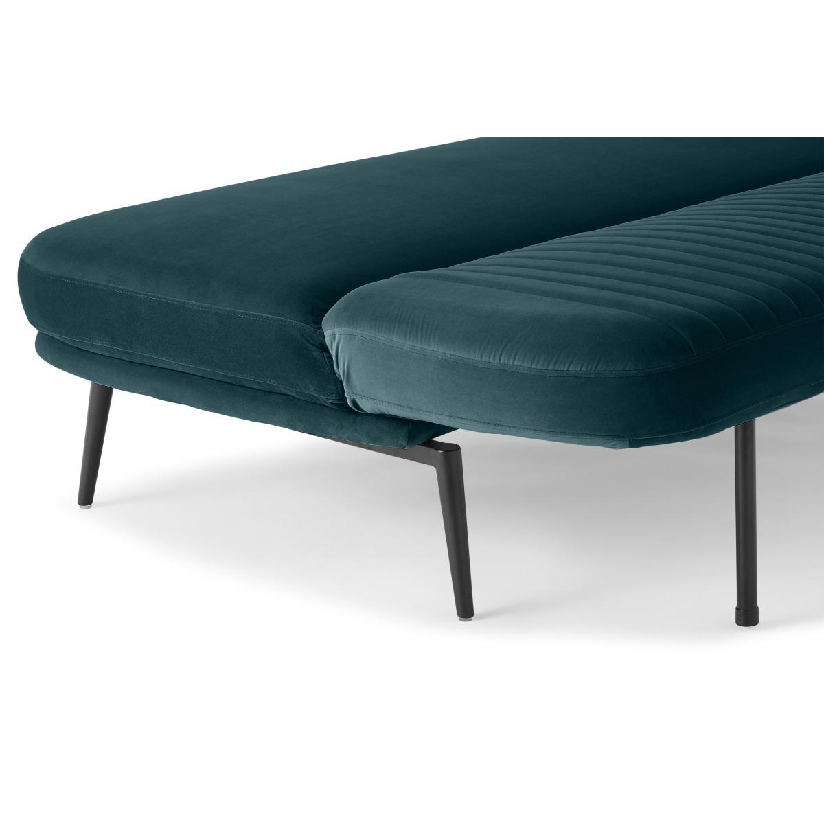Sylvie Click Clack Sofa Bed, Ocean Blue Velvet – image 9