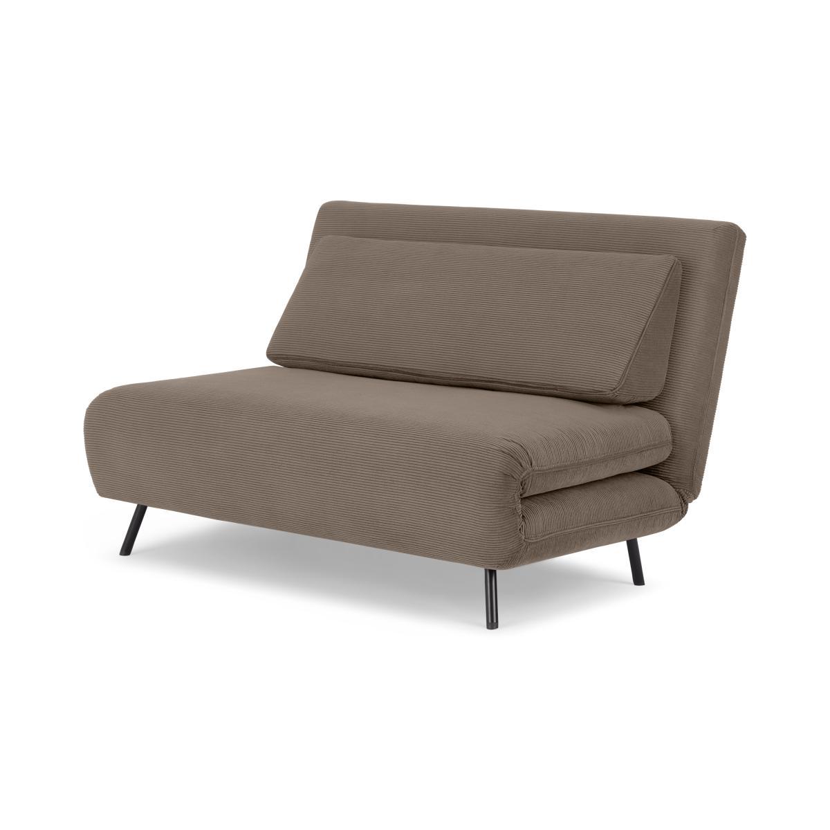 Kahlo Double Seat Sofa Bed, Taupe Corduroy Velvet – image 3