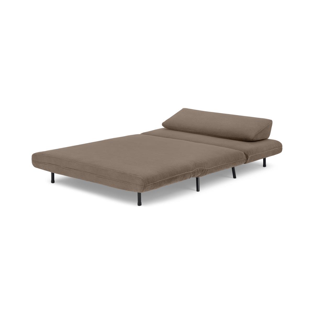 Kahlo Double Seat Sofa Bed, Taupe Corduroy Velvet – image 6