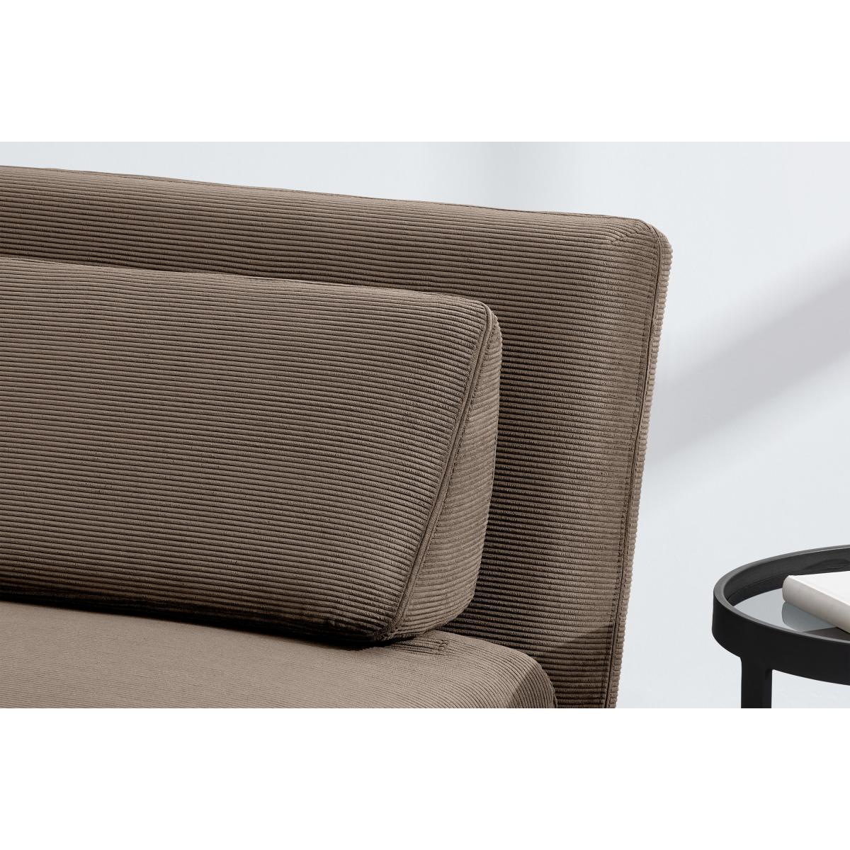 Kahlo Double Seat Sofa Bed, Taupe Corduroy Velvet – image 7