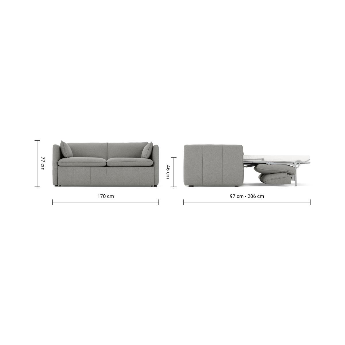 Tibor Sofa Bed, Mountain Grey – image 10