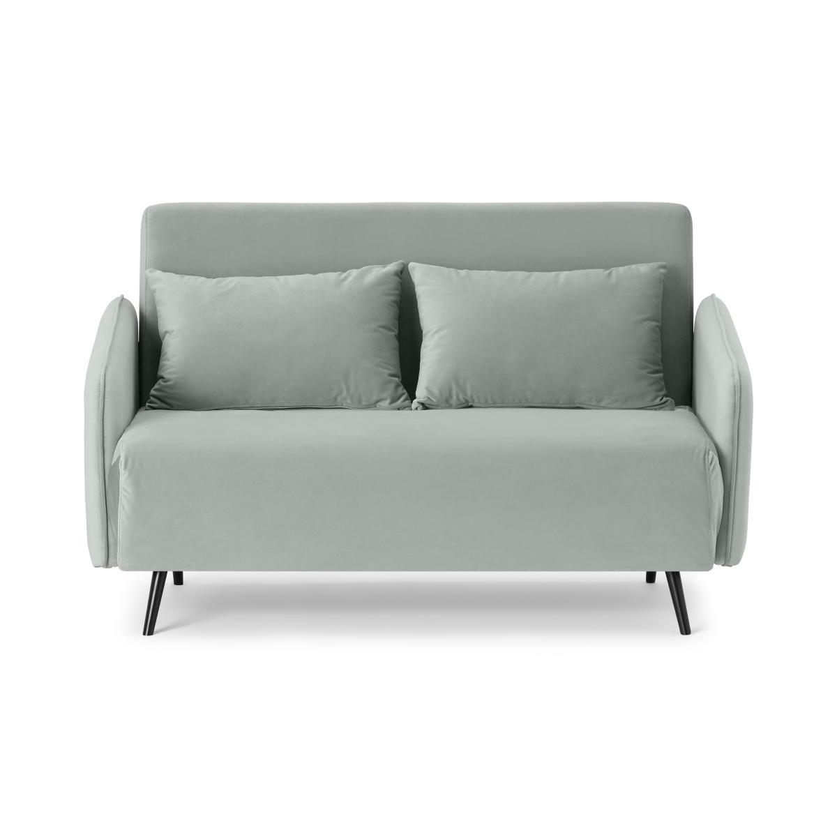 Hettie Small Sofa Bed, Ice Blue Velvet – image 2
