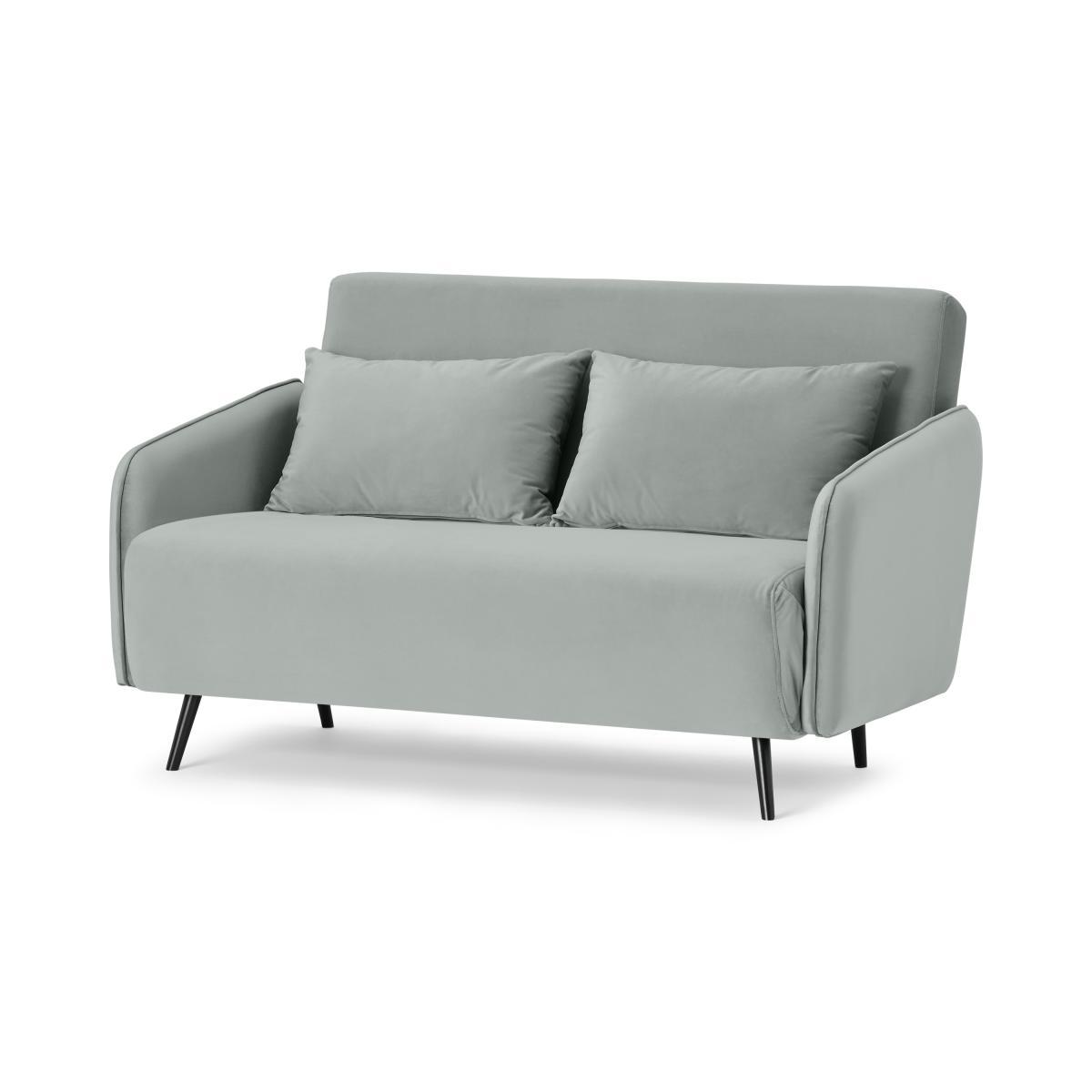 Hettie Small Sofa Bed, Ice Blue Velvet – image 3