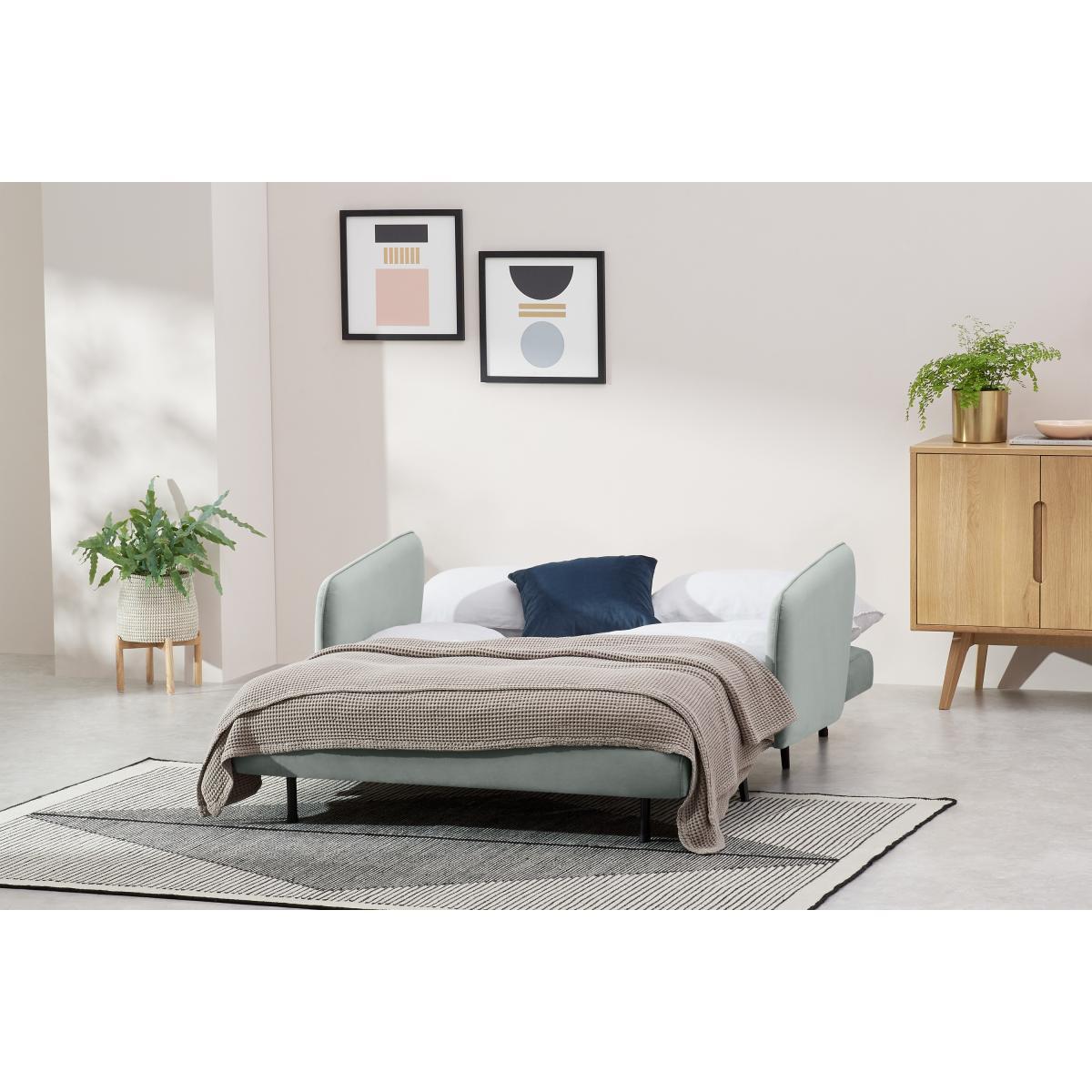 Hettie Small Sofa Bed, Ice Blue Velvet – image 10