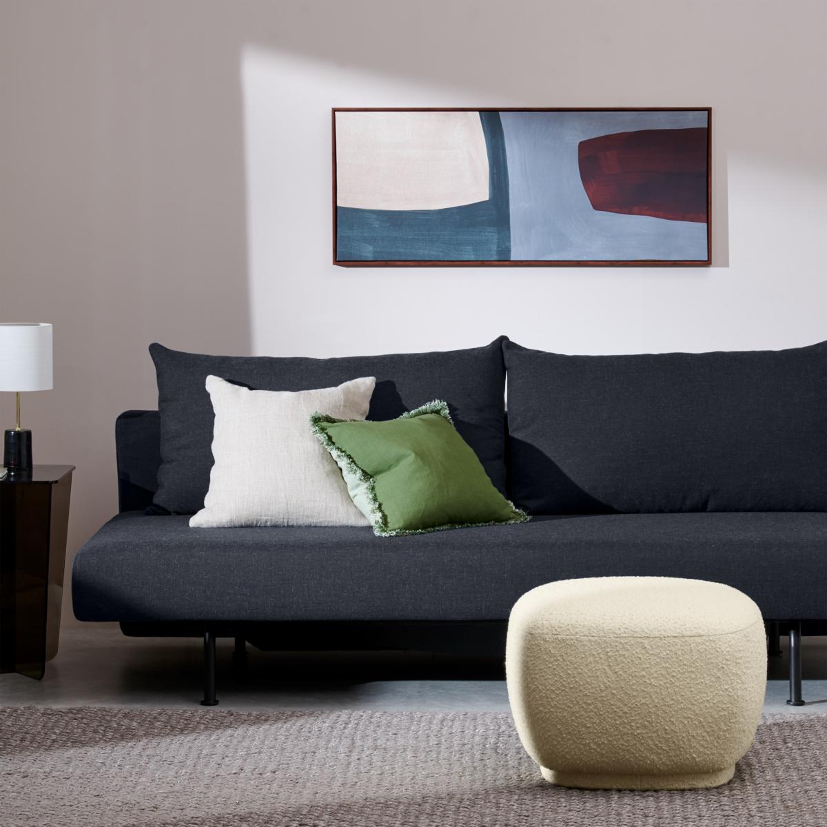 Esben Pocket Sprung Platform Sofa Bed, Capri Blue Weave – image 4