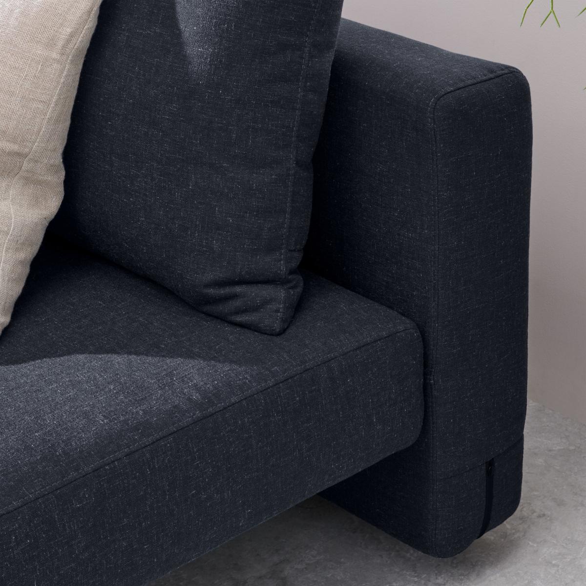 Esben Pocket Sprung Platform Sofa Bed, Capri Blue Weave – image 7