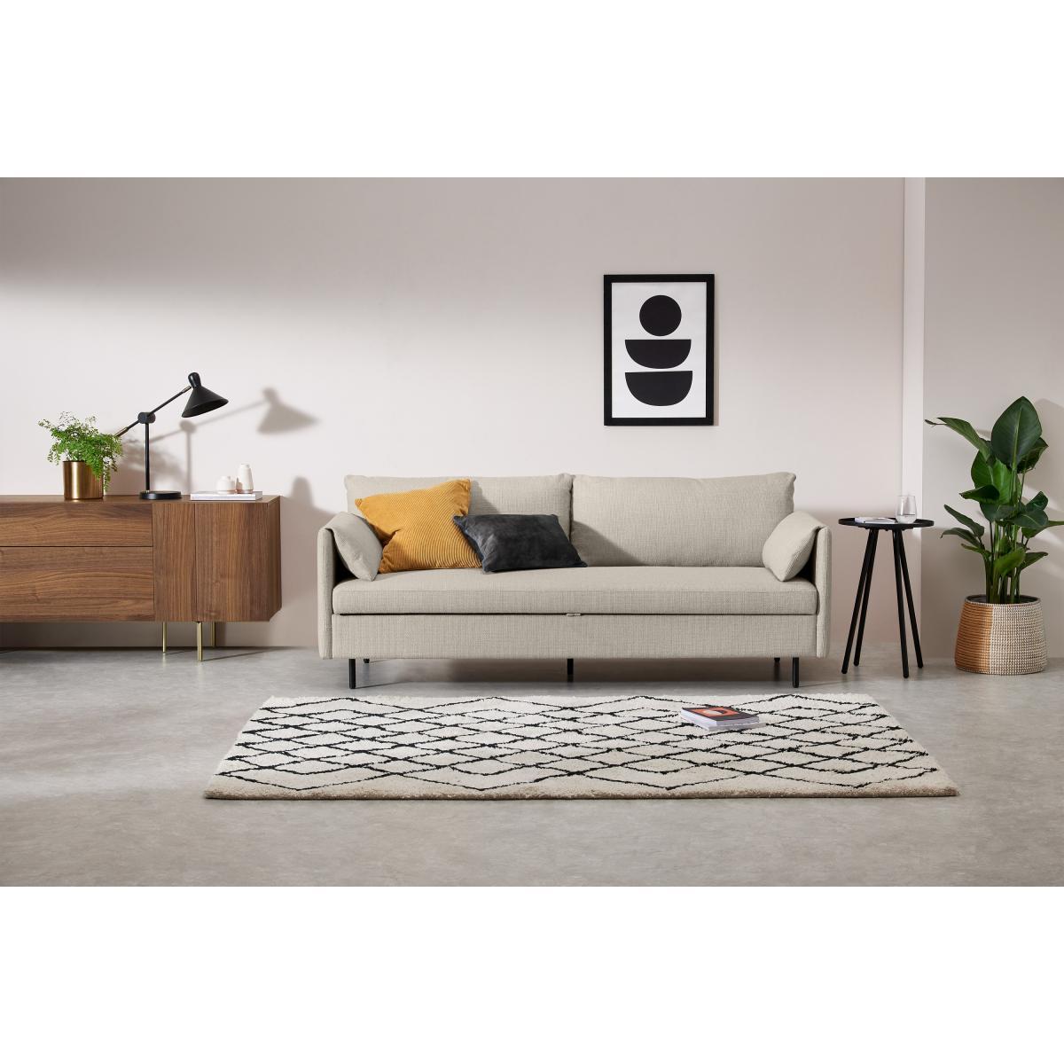 Hitomi Platform Sofa Bed, Oat Weave – image 4