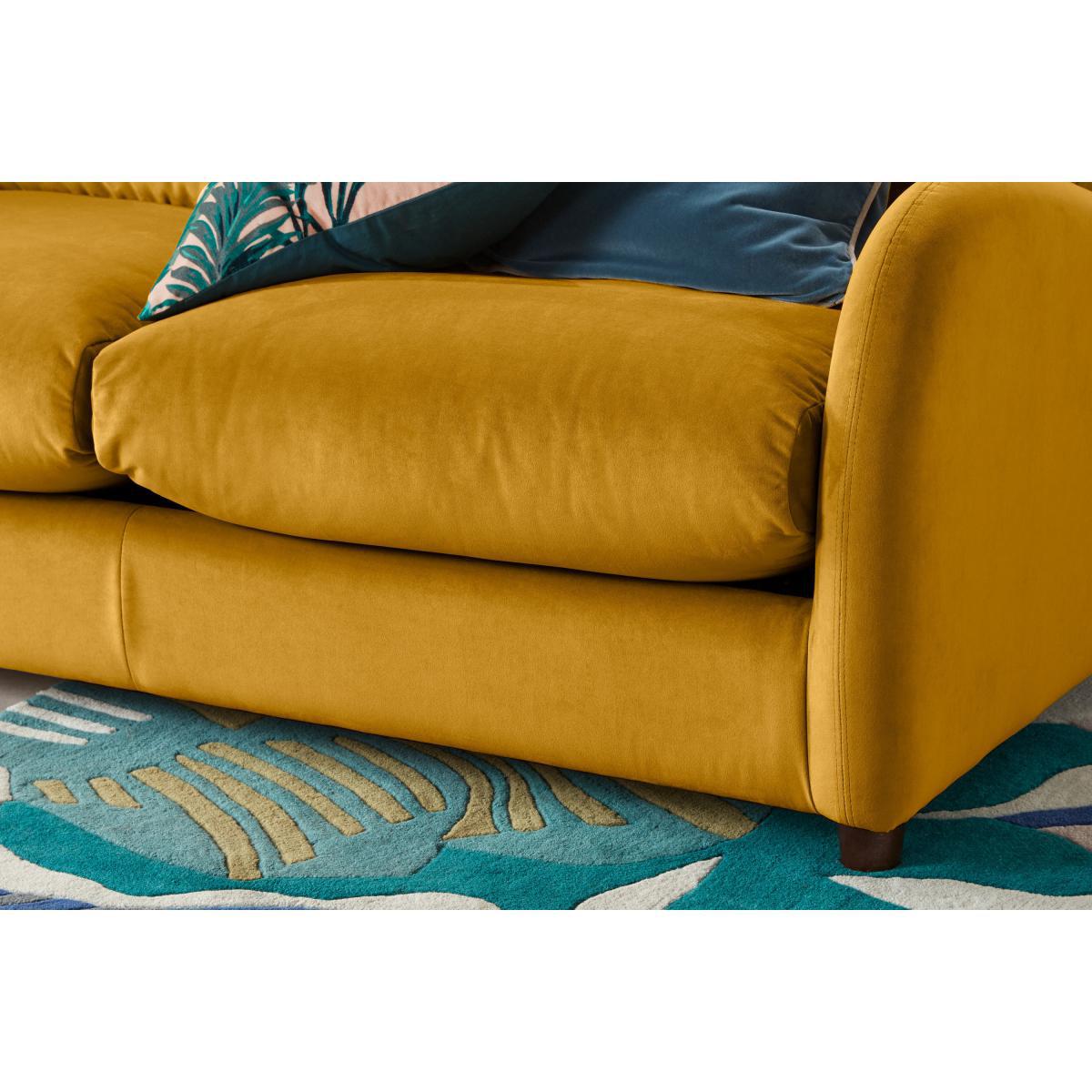 Sofia 2 Seater Sofa Bed, Plush Tumeric Velvet – image 5