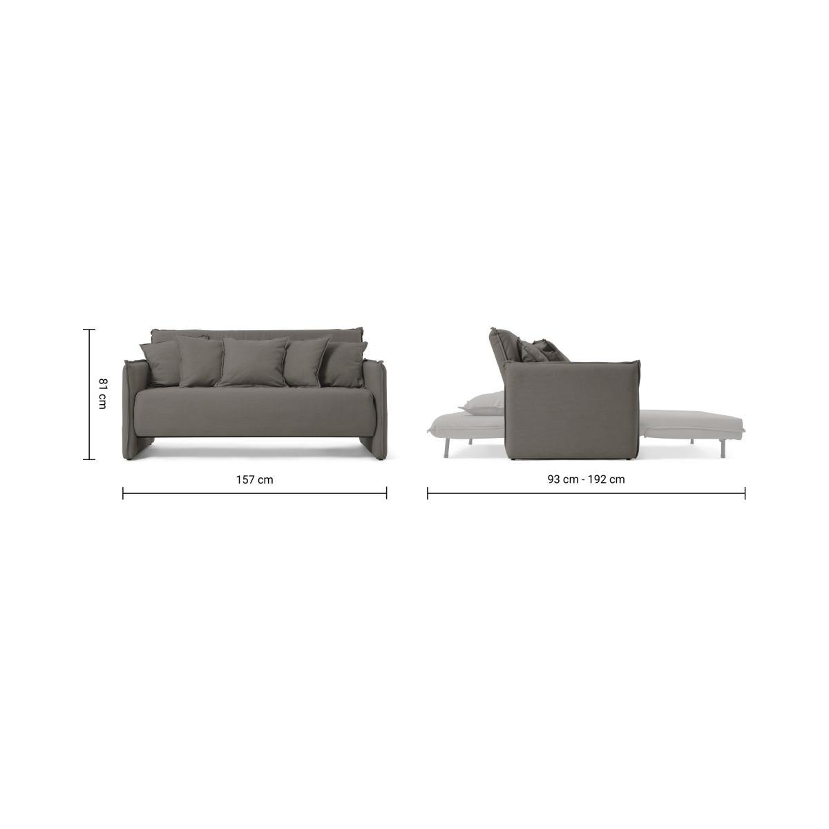 Medina Large Double Sofa Bed, Metropolis Grey Weave – image 11