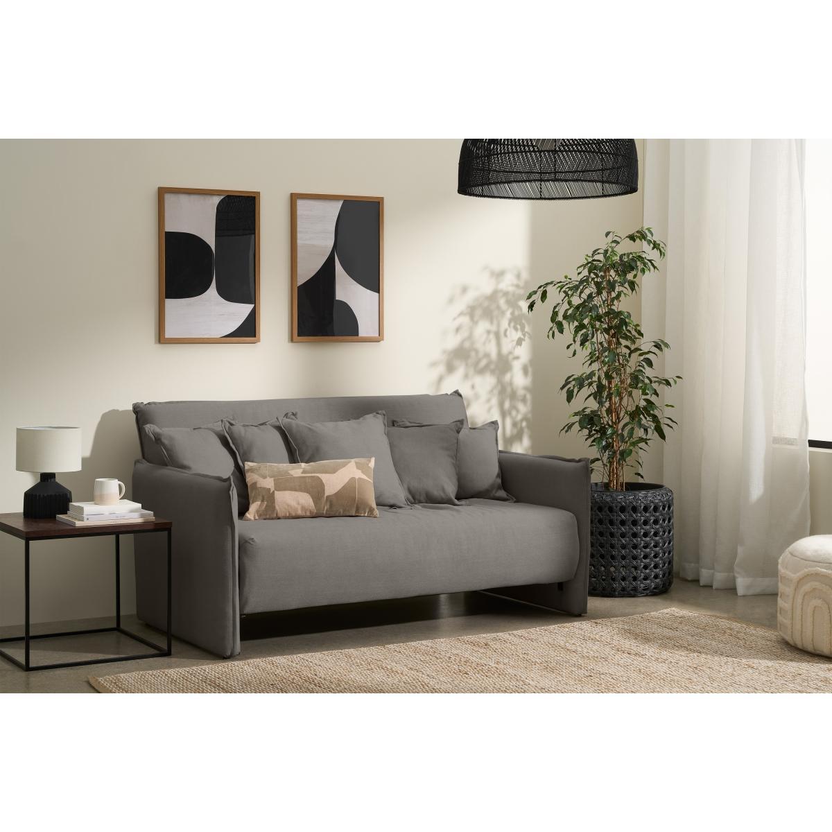 Medina Large Double Sofa Bed, Metropolis Grey Weave – image 4