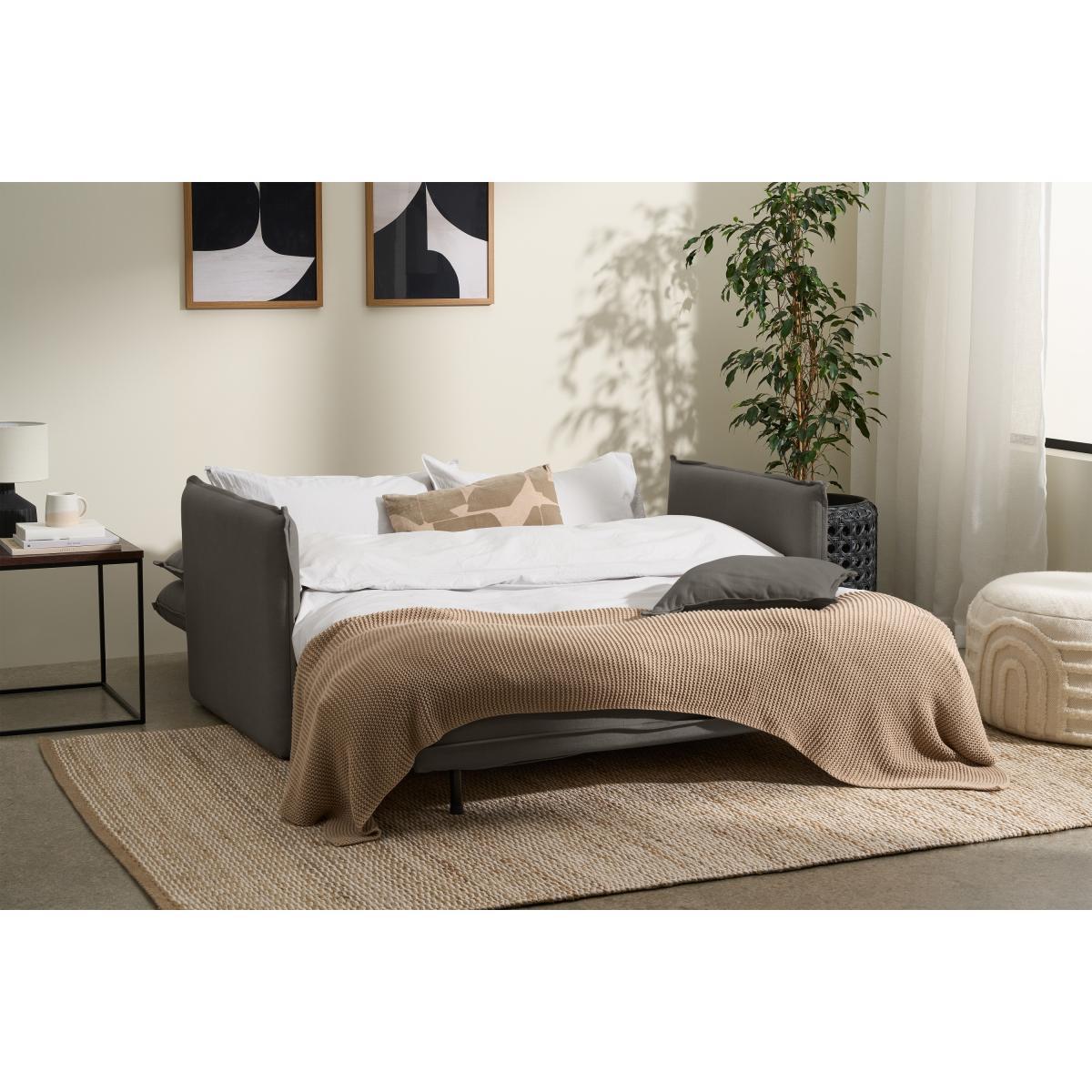Medina Large Double Sofa Bed, Metropolis Grey Weave – image 5