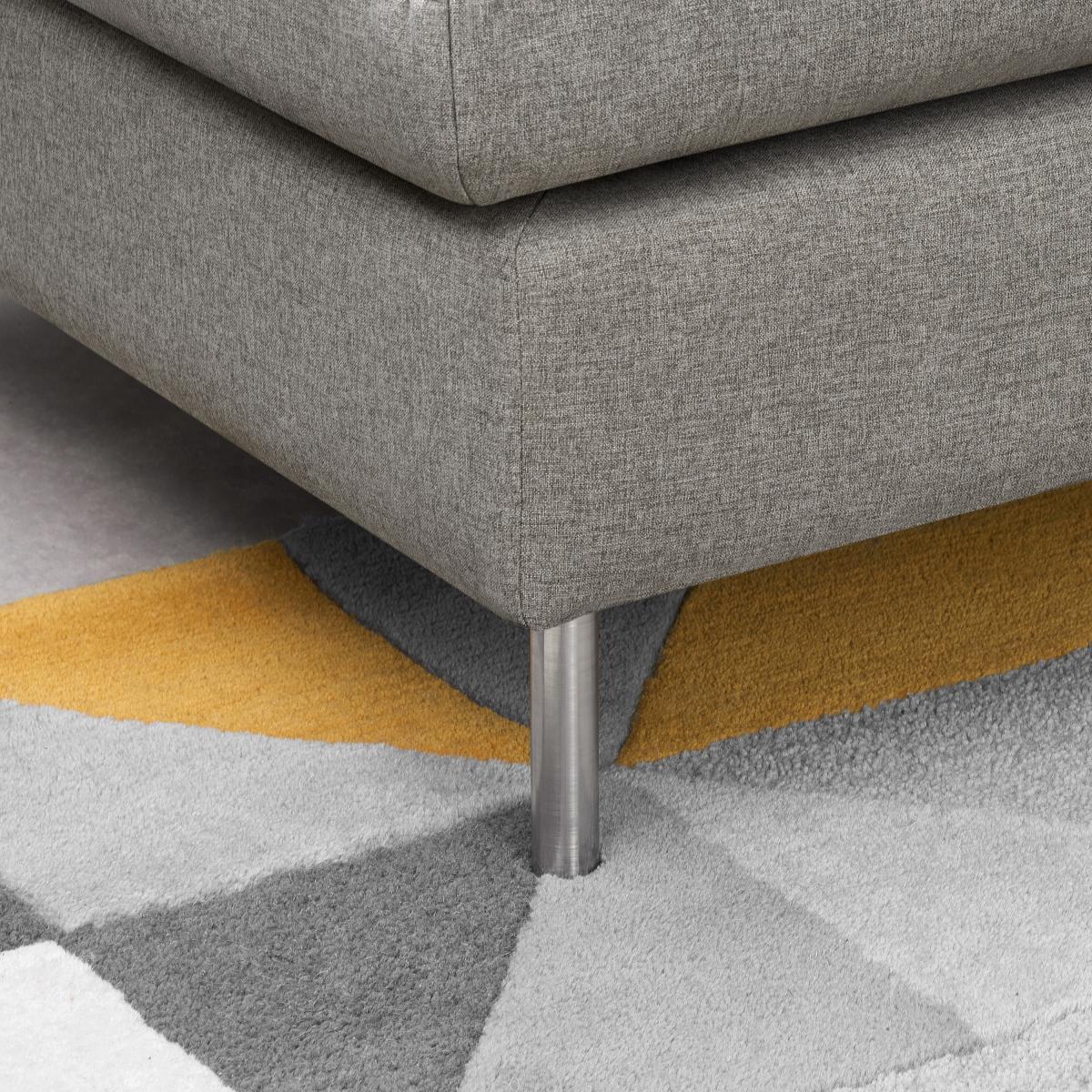Vento Left Hand Facing Chaise End Sofa Bed, Manhattan Grey Fabric – image 12
