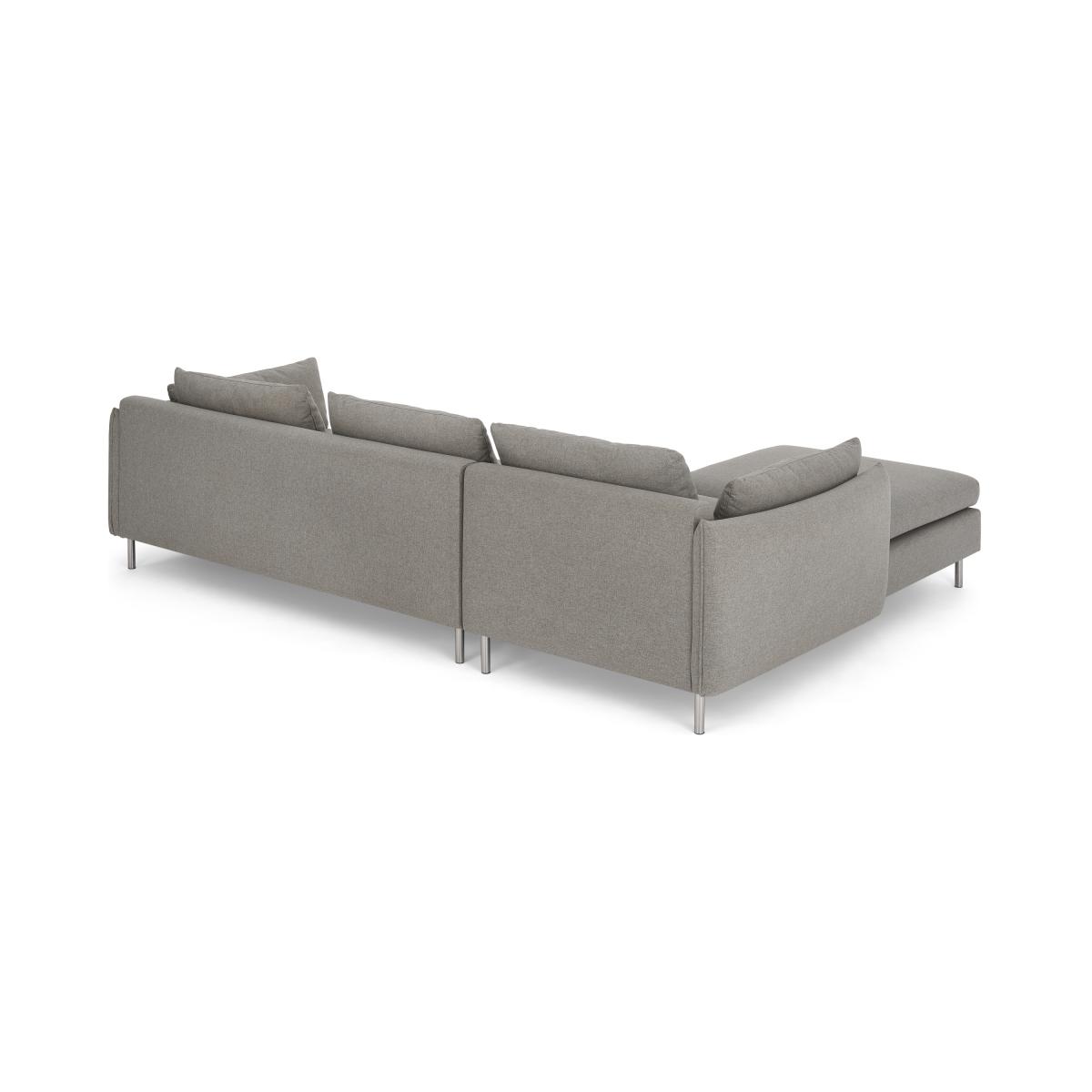 Vento Left Hand Facing Chaise End Sofa Bed, Manhattan Grey Fabric – image 13