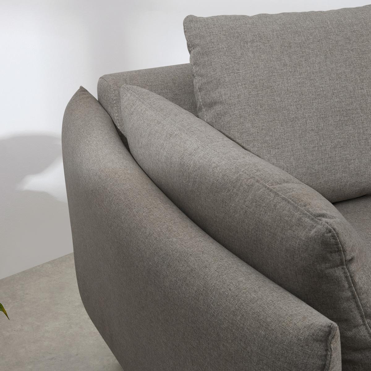 Vento Left Hand Facing Chaise End Sofa Bed, Manhattan Grey Fabric – image 14