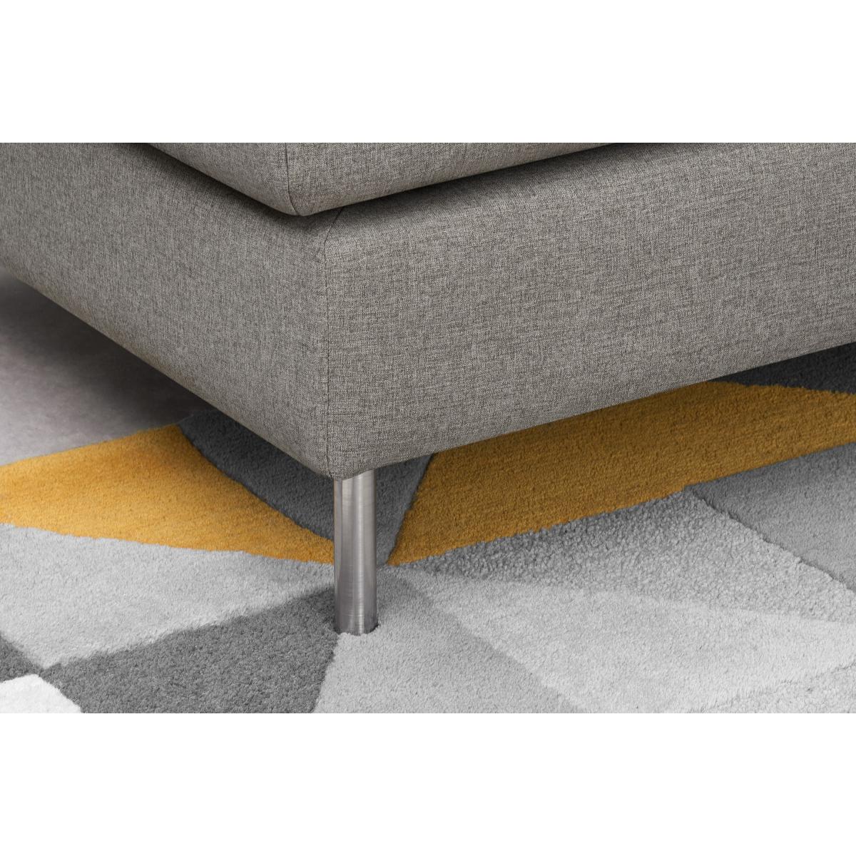 Vento Left Hand Facing Chaise End Sofa Bed, Manhattan Grey Fabric – image 5
