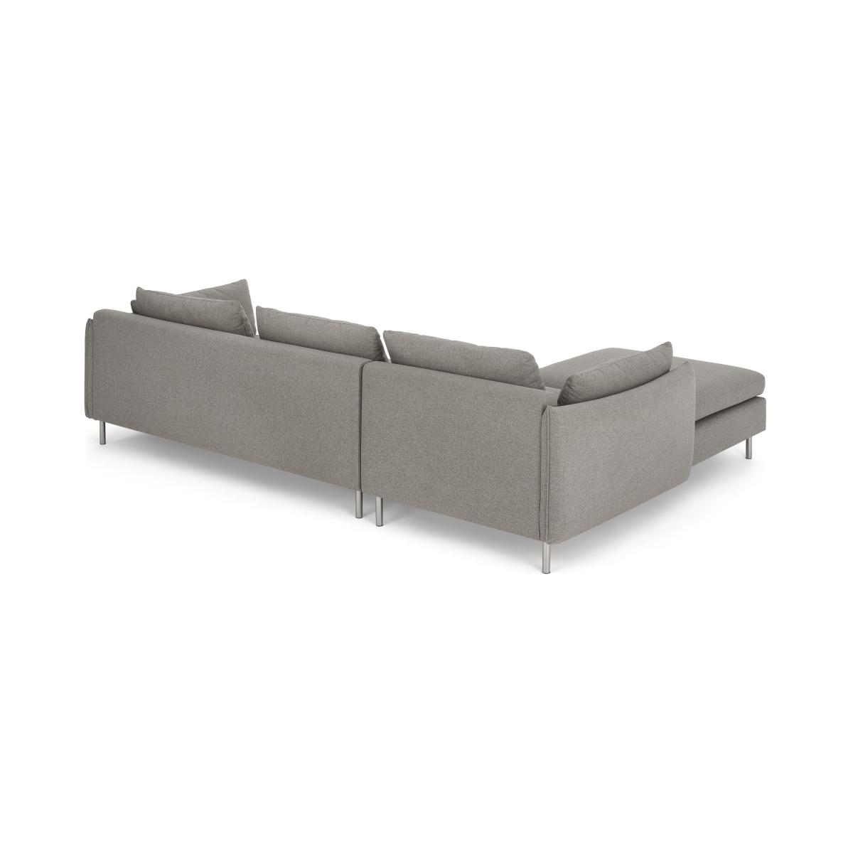 Vento Left Hand Facing Chaise End Sofa Bed, Manhattan Grey Fabric – image 6