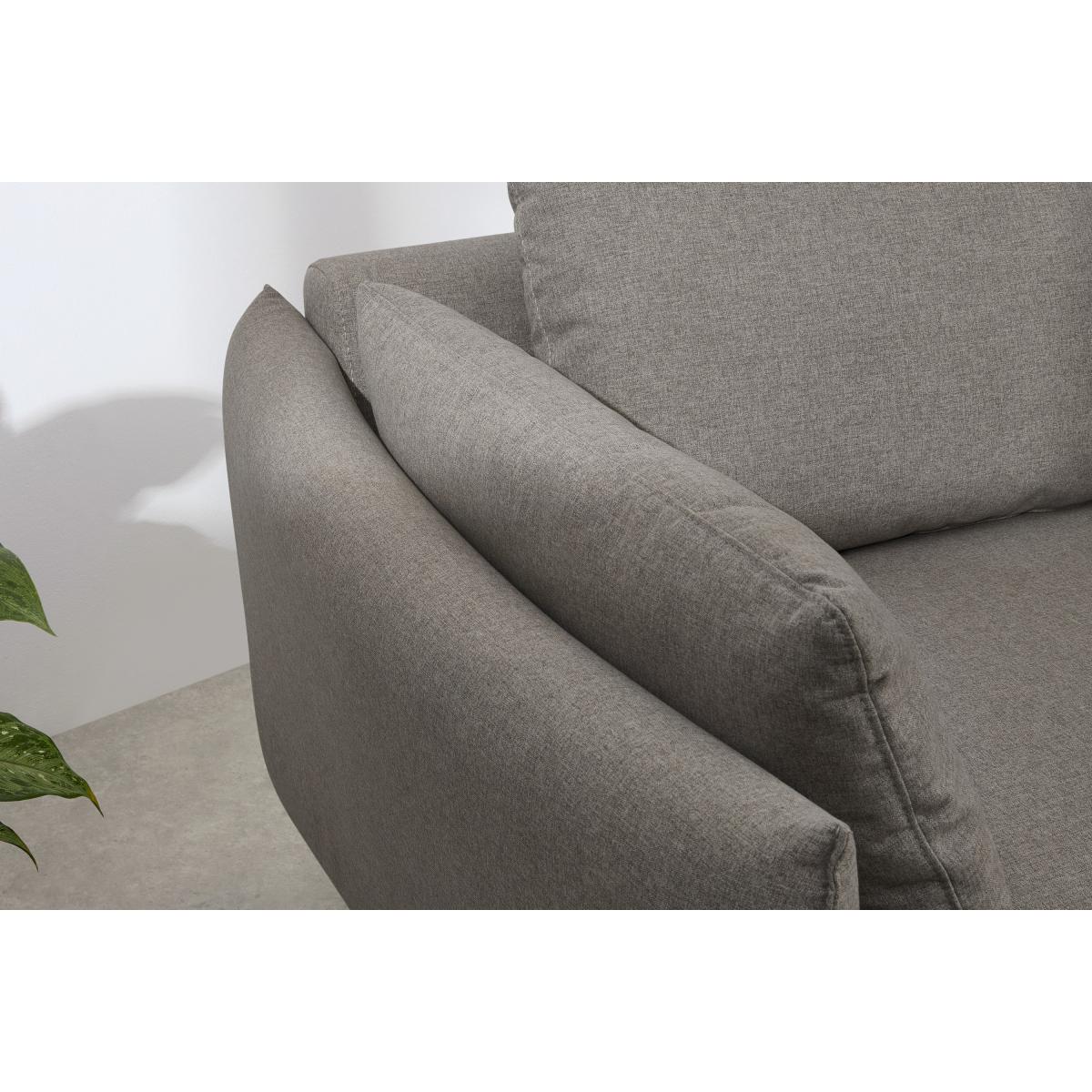Vento Left Hand Facing Chaise End Sofa Bed, Manhattan Grey Fabric – image 7