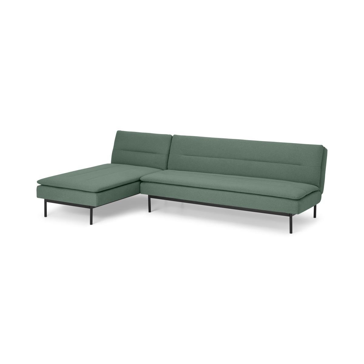 Stefan Chaise End Click Clack Sofa Bed, Alpine Green – image 3
