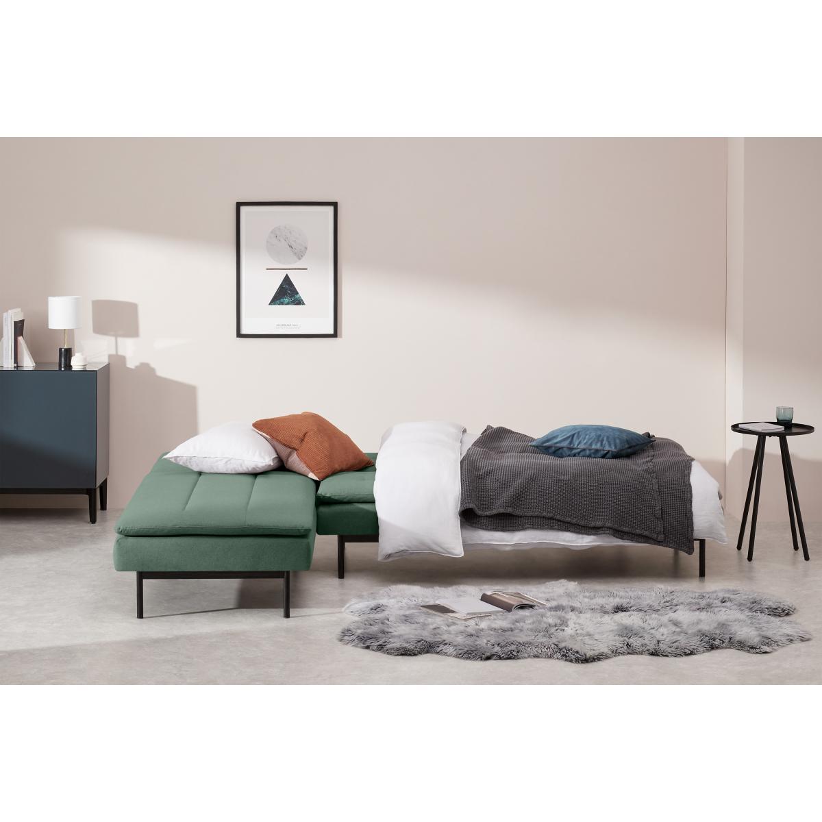 Stefan Chaise End Click Clack Sofa Bed, Alpine Green – image 6
