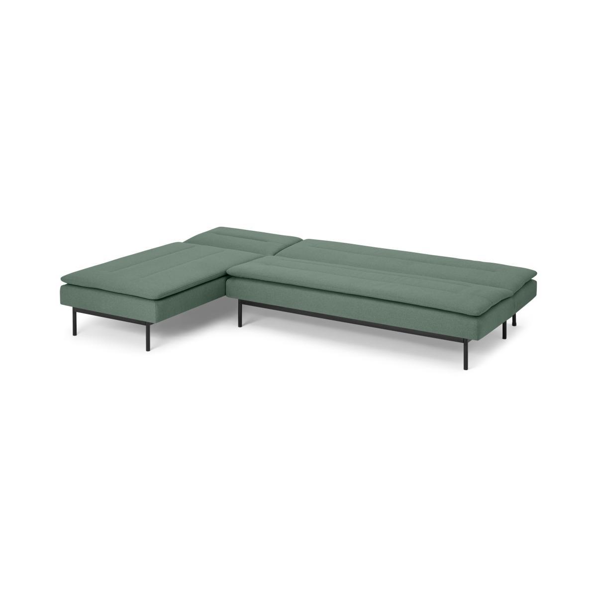 Stefan Chaise End Click Clack Sofa Bed, Alpine Green – image 9