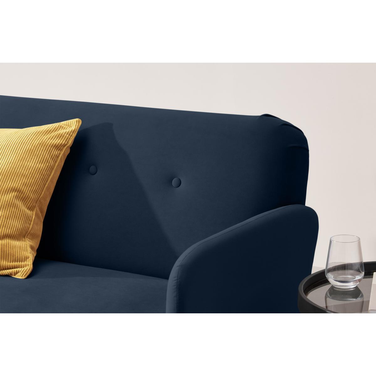 Elvi Click Clack Sofa Bed, Sapphire Blue Velvet – image 5