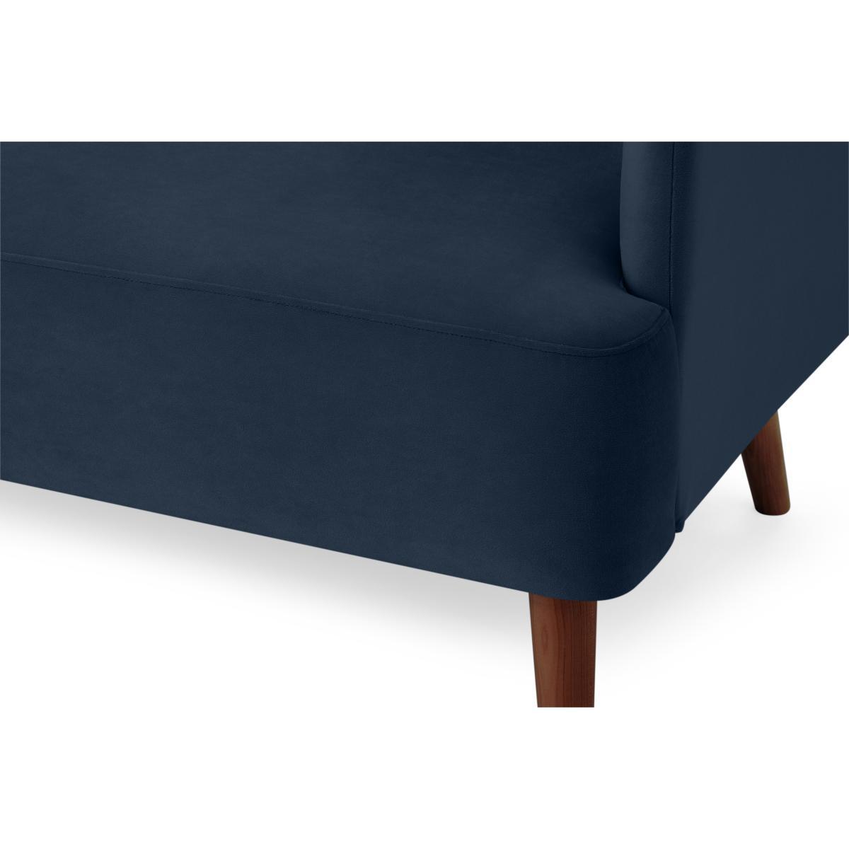 Elvi Click Clack Sofa Bed, Sapphire Blue Velvet – image 7