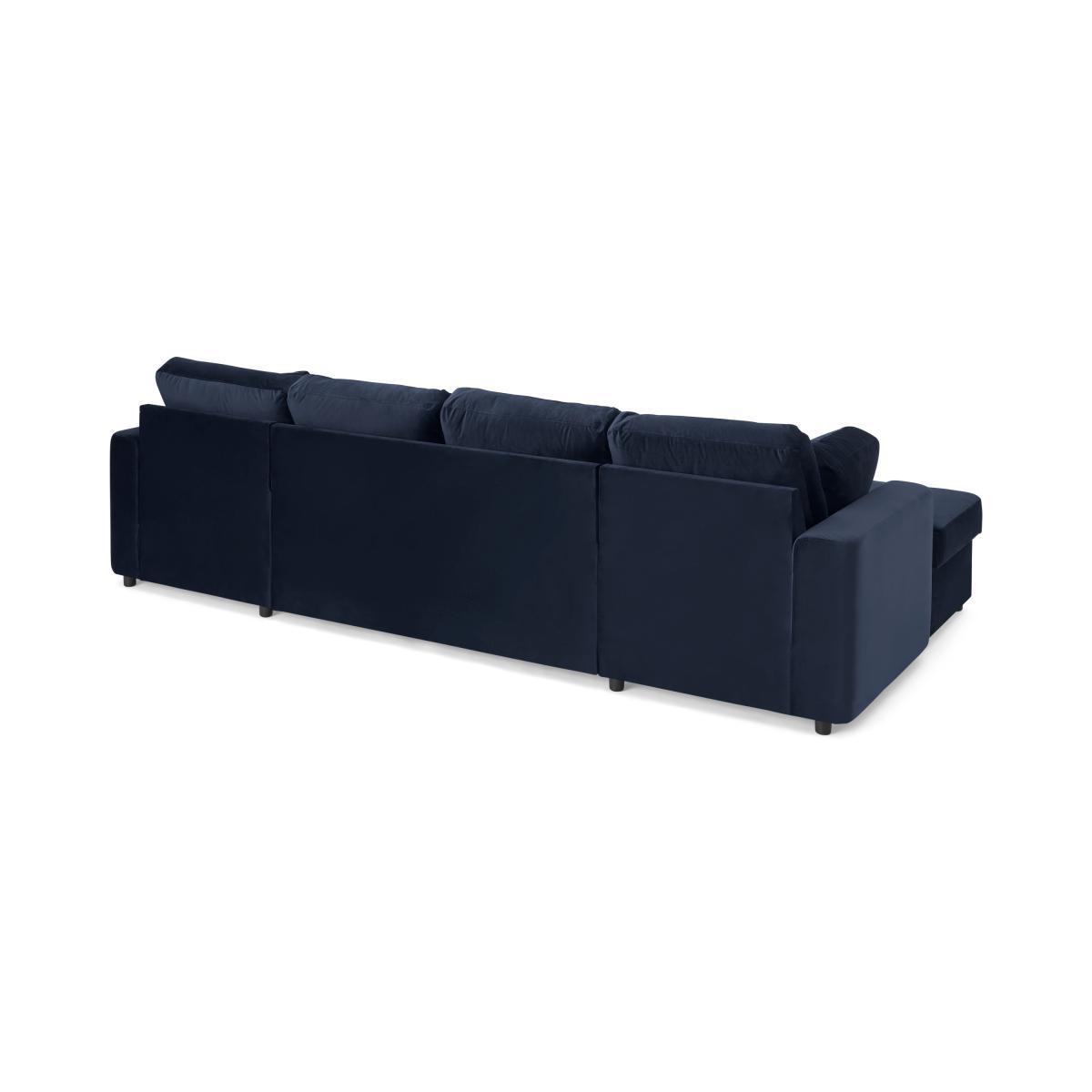 Aidian Large Corner Sofa Bed with Storage, Regal Blue Velvet – image 6
