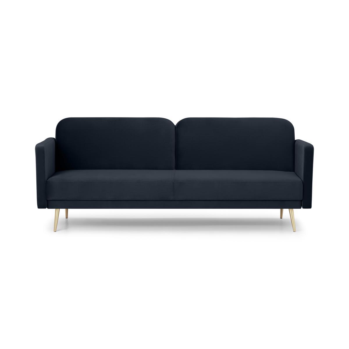 Eulia Click Clack Sofa Bed, Moonlight Blue Velvet – image 2
