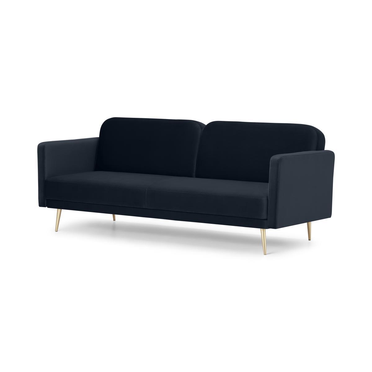 Eulia Click Clack Sofa Bed, Moonlight Blue Velvet – image 3