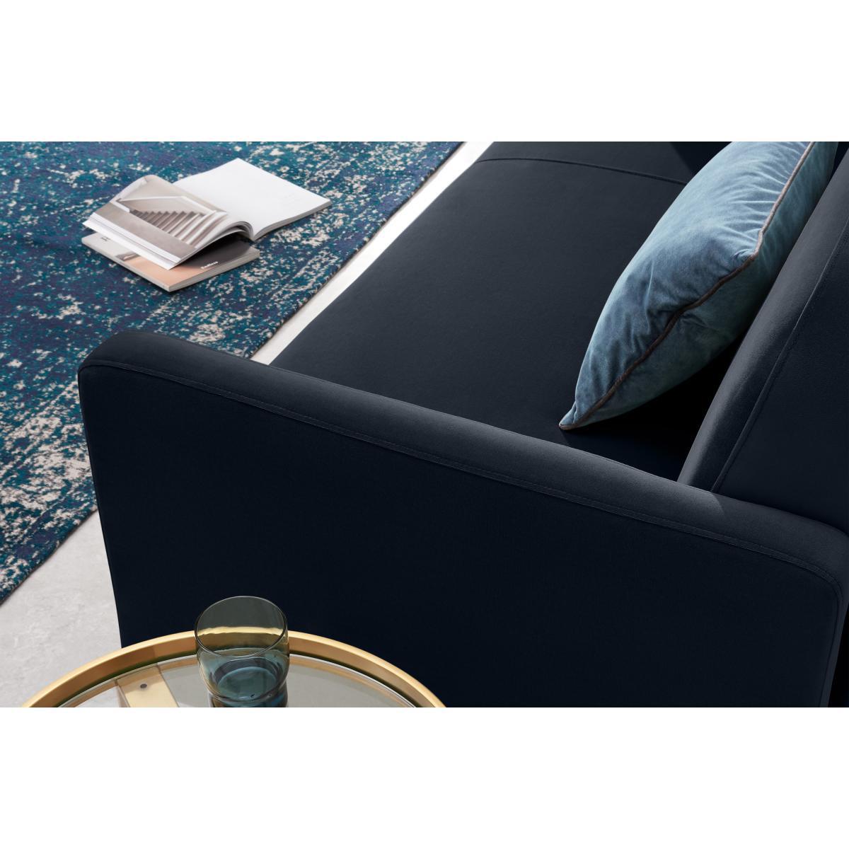 Eulia Click Clack Sofa Bed, Moonlight Blue Velvet – image 5