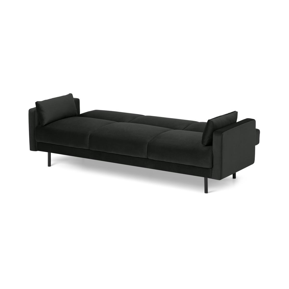 Delphi Click Clack Sofa Bed, Dark Anthracite Velvet – image 6
