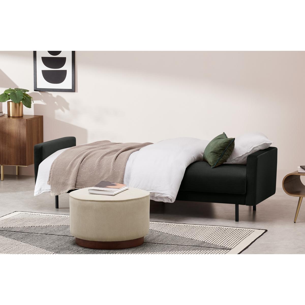 Delphi Click Clack Sofa Bed, Dark Anthracite Velvet – image 8
