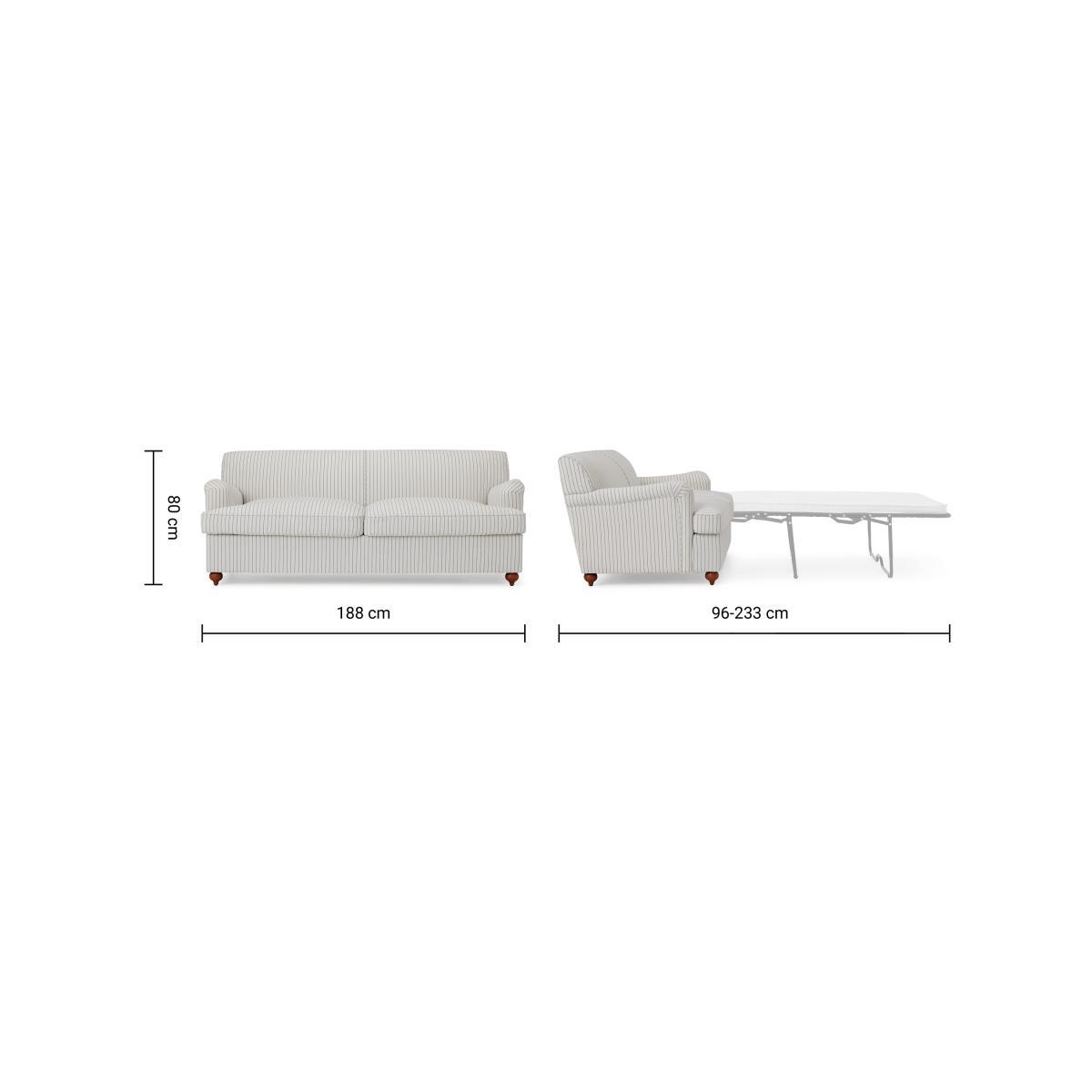 Orson Sofa Bed, Off-White Striped Recycled Safi – image 11