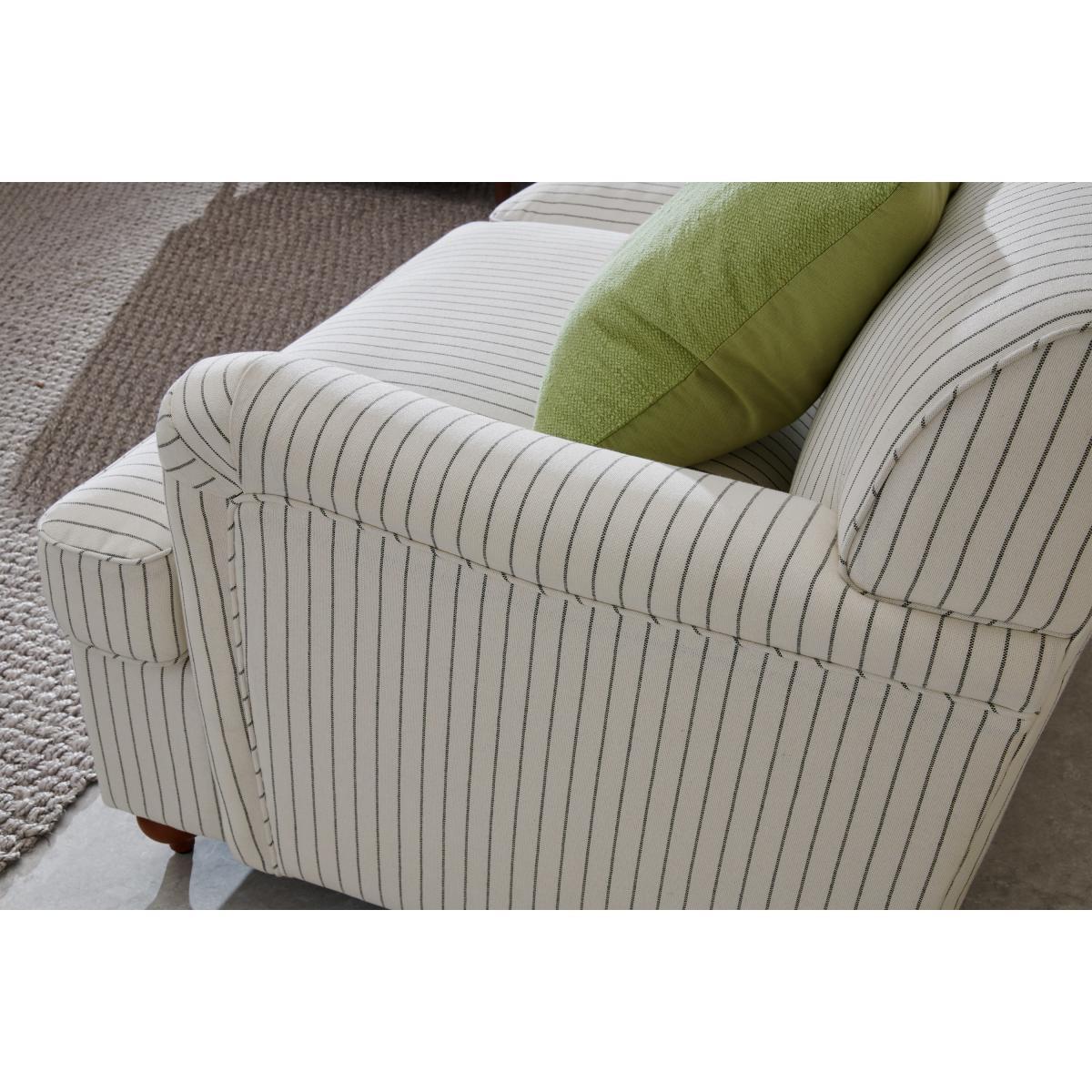 Orson Sofa Bed, Off-White Striped Recycled Safi – image 7
