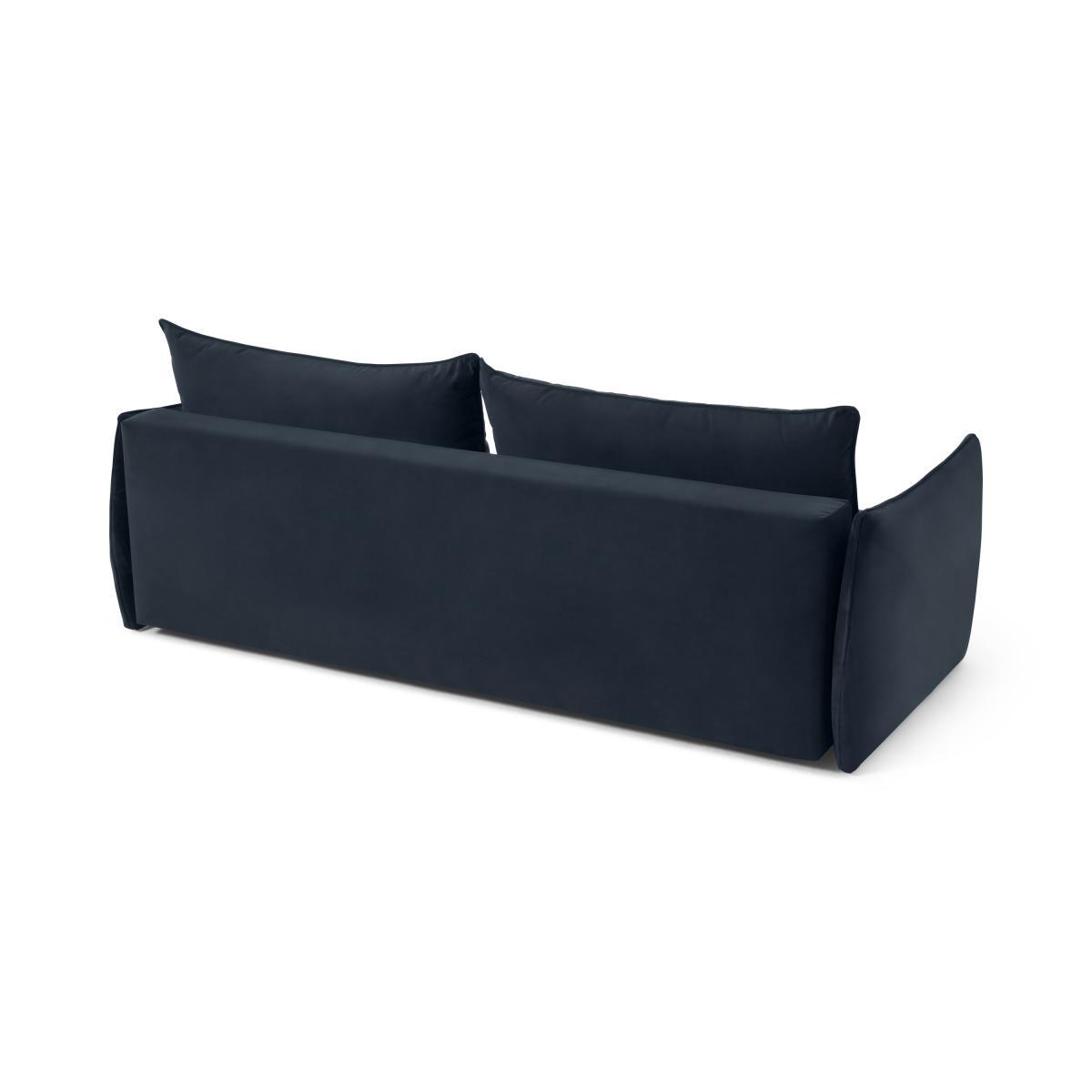 Kalli Platform Sofa Bed with Pocket Sprung Mattress, Oxford Blue Velvet – image 8