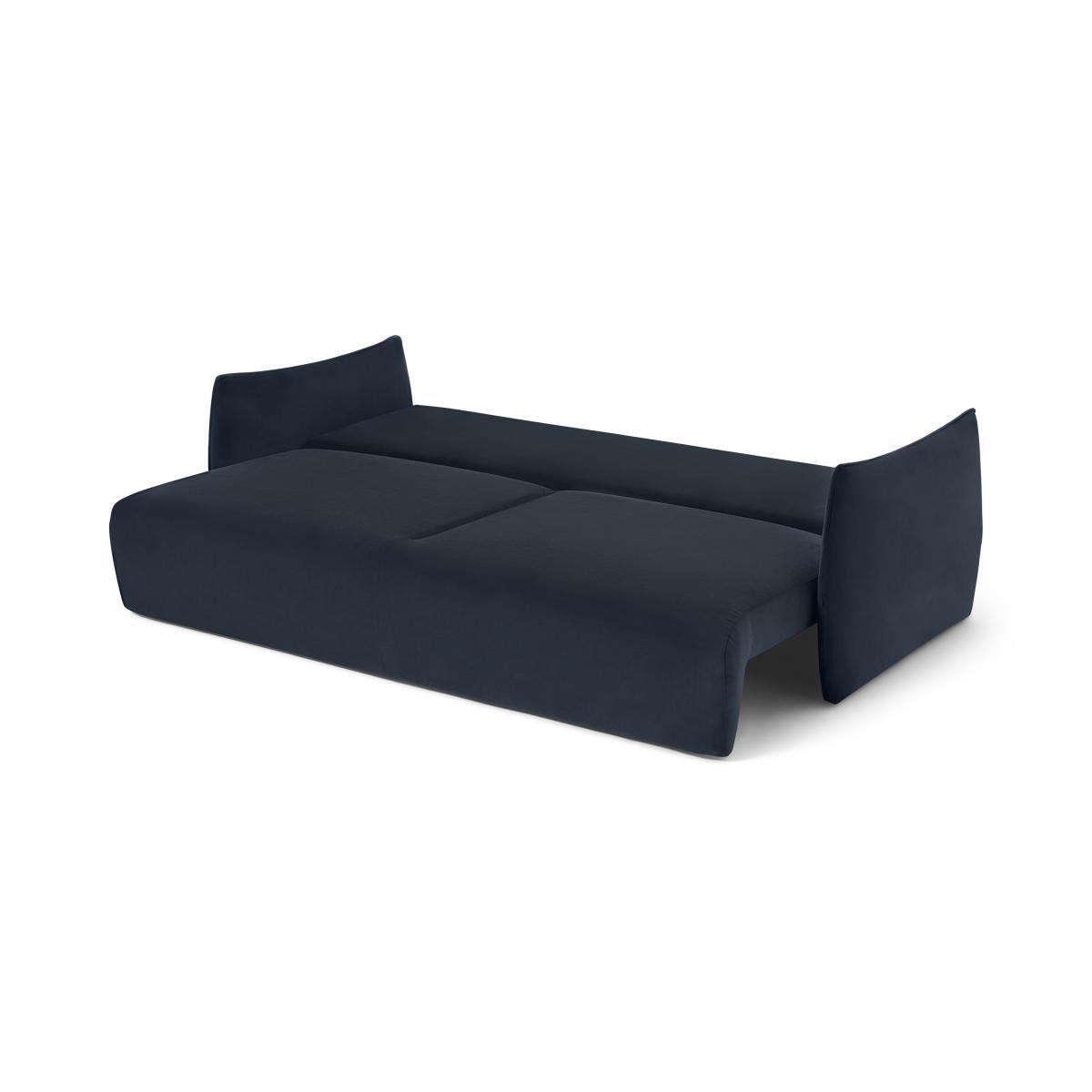 Kalli Platform Sofa Bed with Pocket Sprung Mattress, Oxford Blue Velvet – image 9