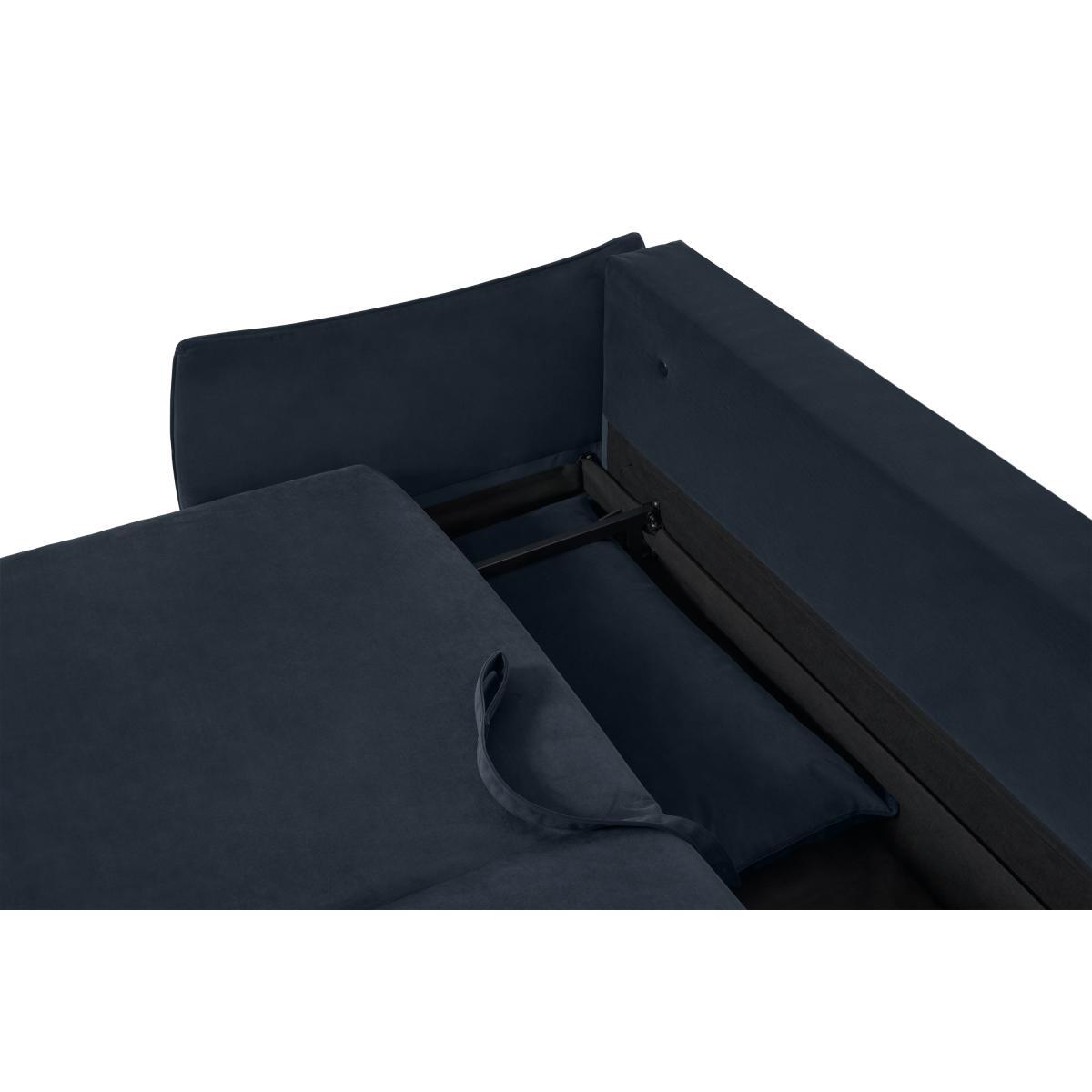Kalli Platform Sofa Bed with Pocket Sprung Mattress, Oxford Blue Velvet – image 10