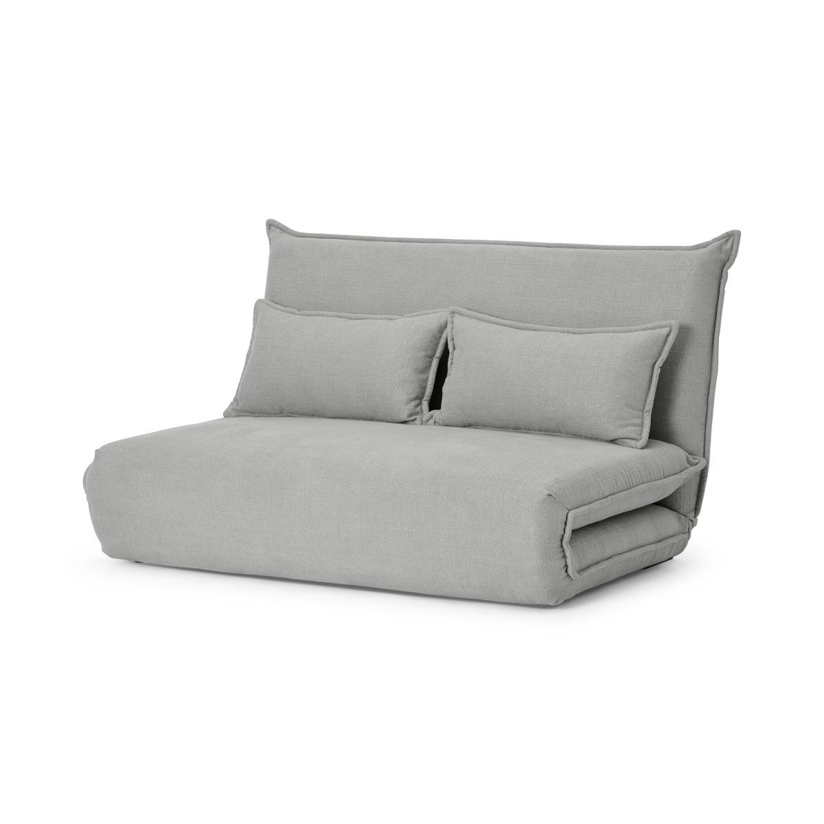 Bria Click Clack Fold Out Double Sofa Bed, Glacier Grey Weave – image 3