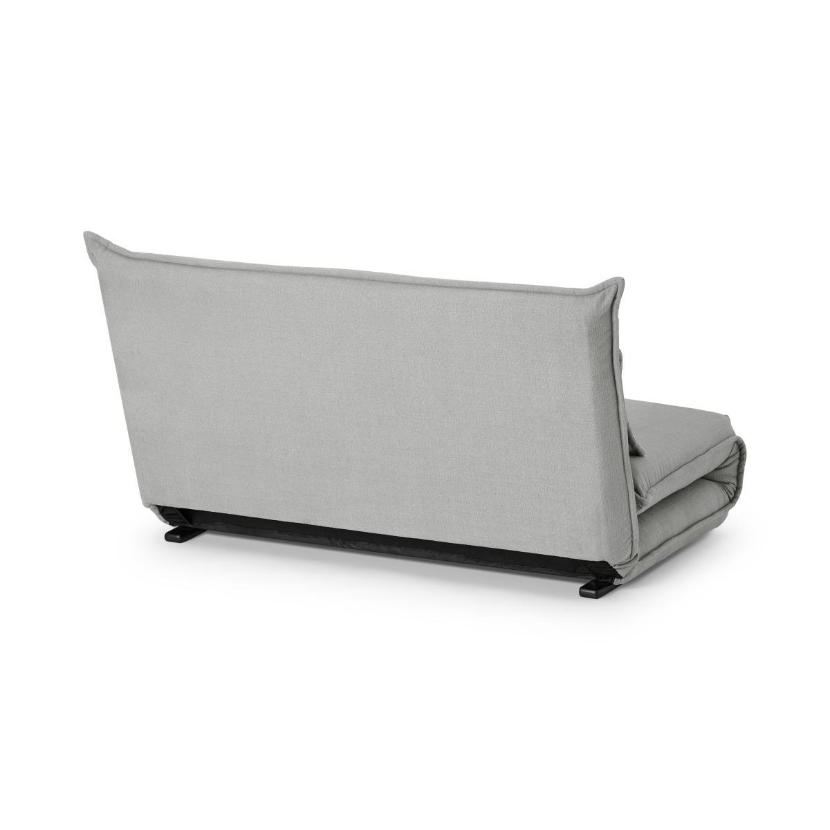 Bria Click Clack Fold Out Double Sofa Bed, Glacier Grey Weave – image 8