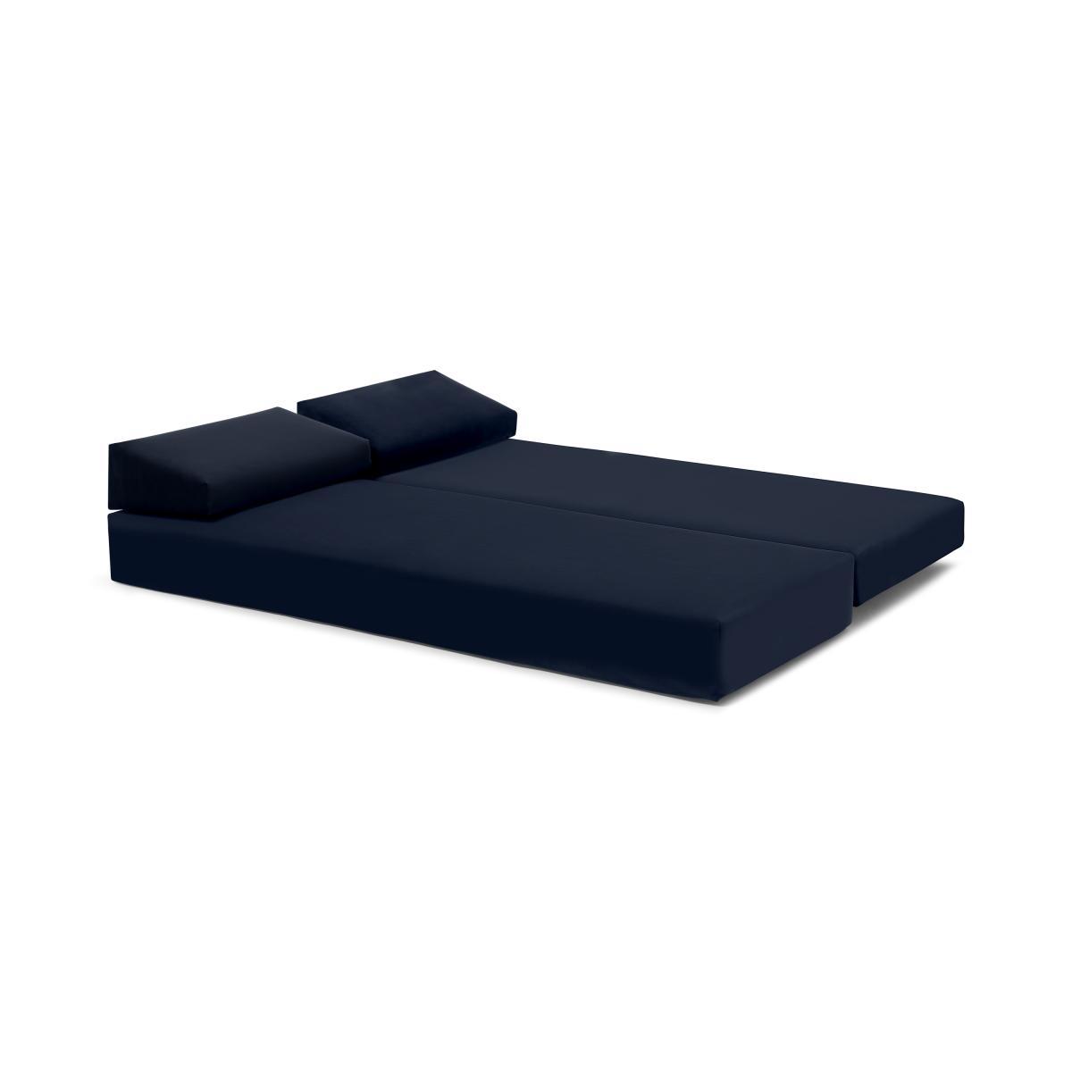 Lilia Day Bed with Pocket Sprung Mattress, Oxford Blue Velvet – image 9